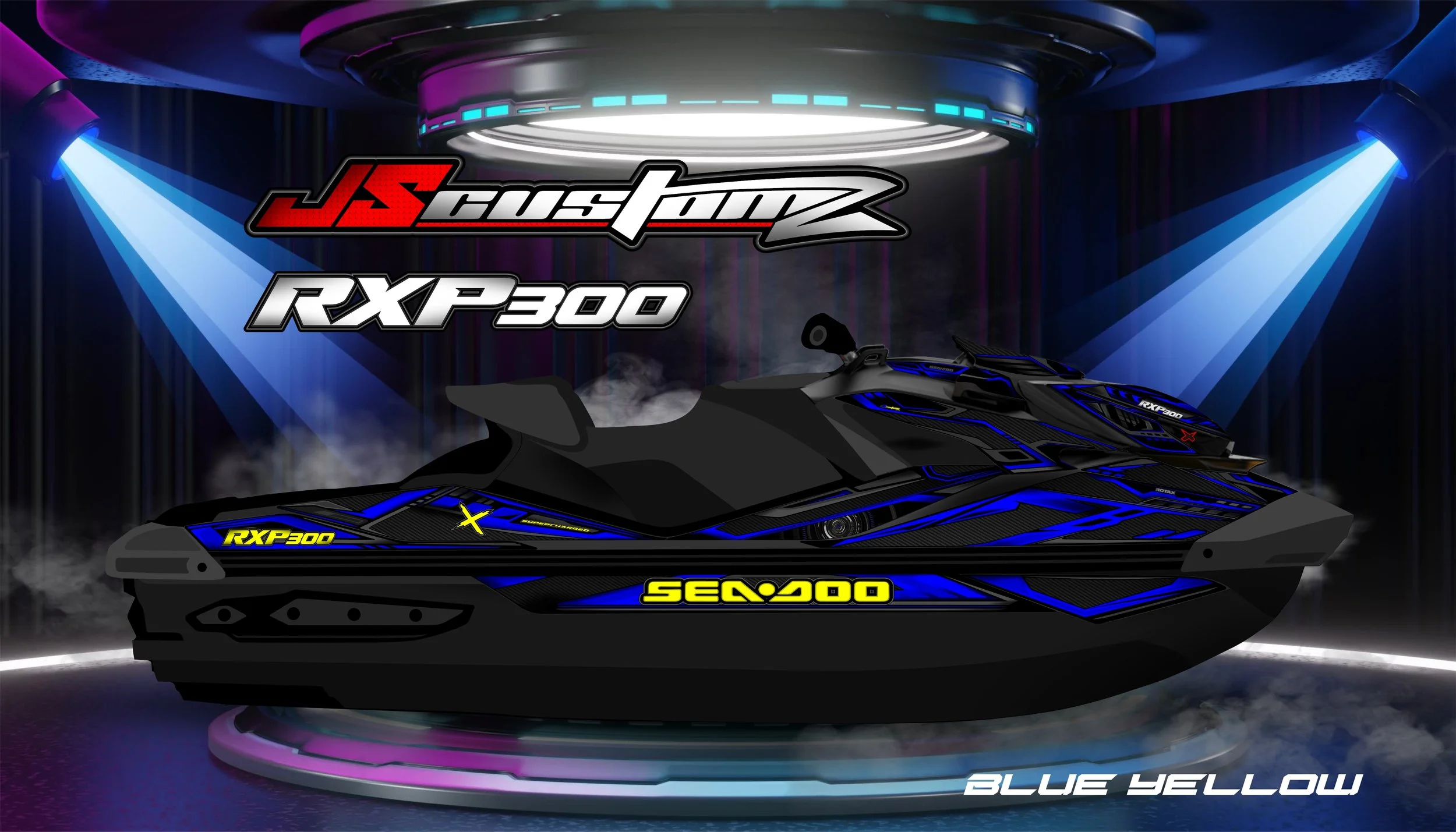 SEADOO RXPX 21 UP JS4 GRAPHIC KIT BLUE YELLOW.jpg