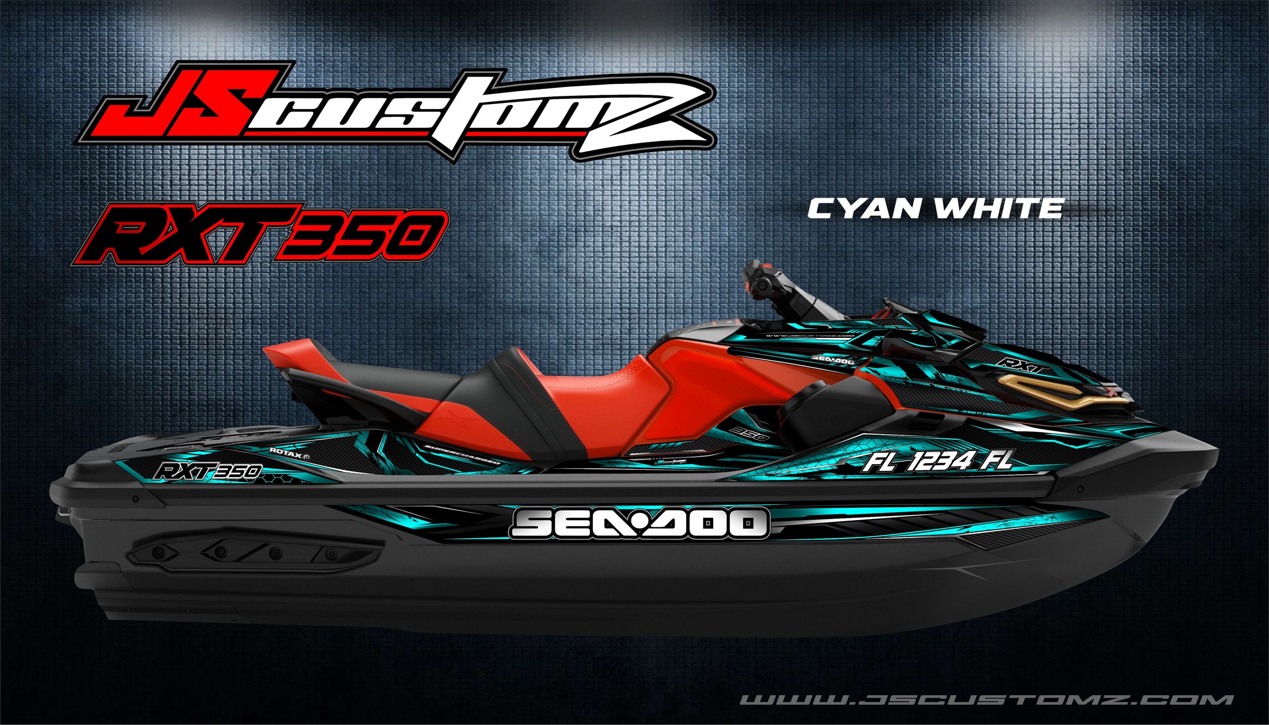 Seadoo rxt 18-up js6 graphic kit  CYAN WHITE.jpg
