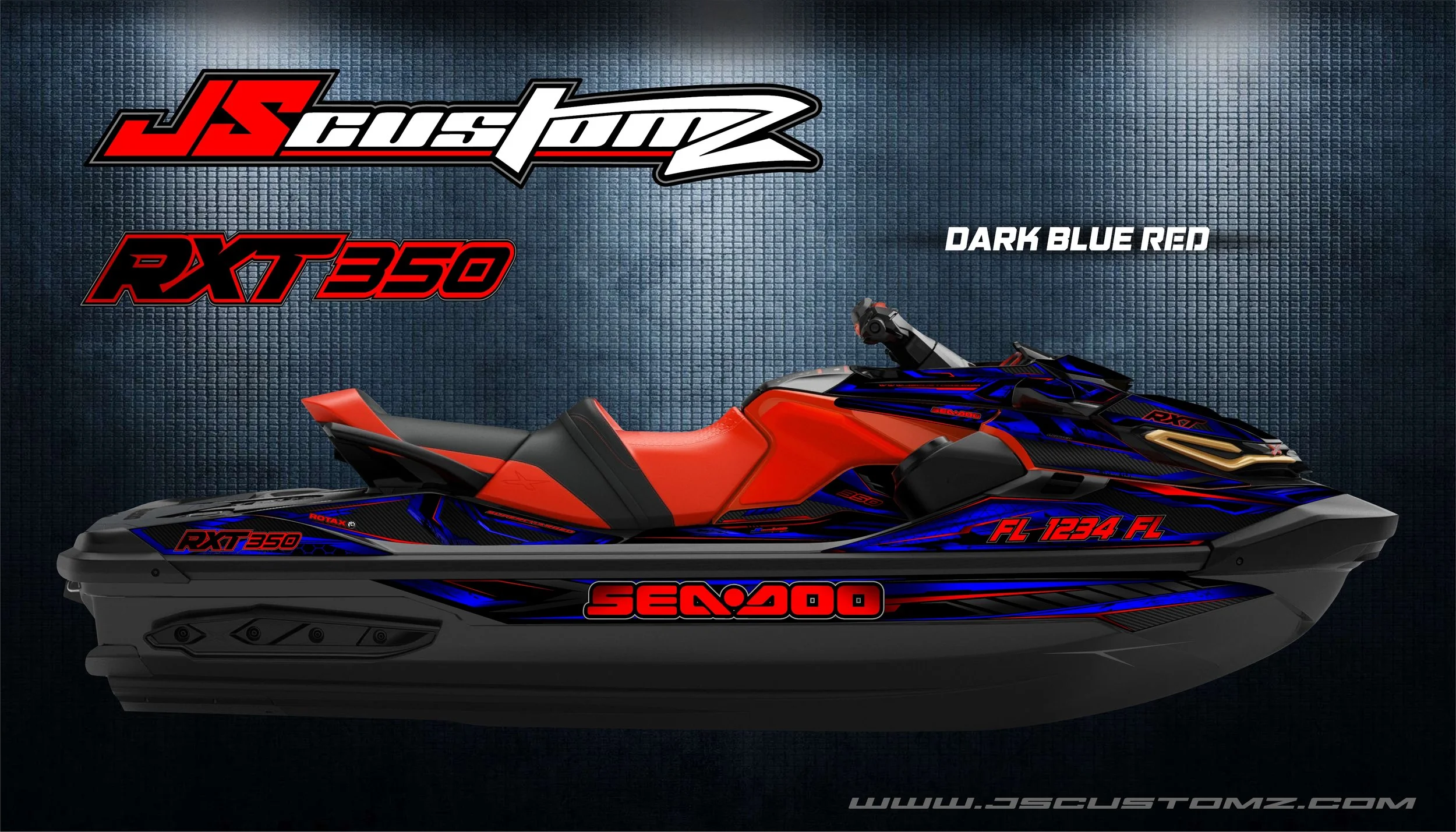 Seadoo rxt 18-up js6 graphic kit  dark blue red .jpg
