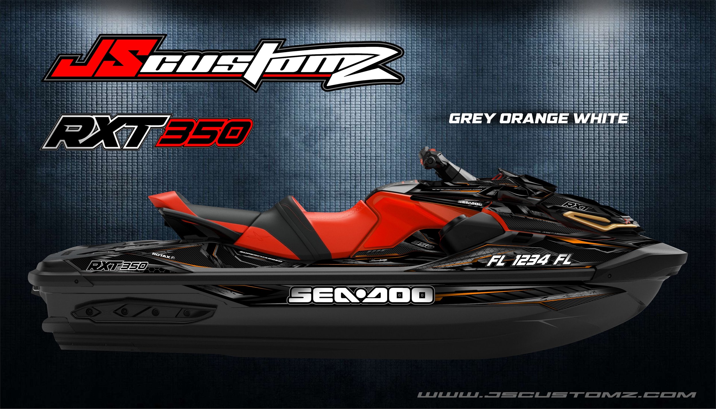 Seadoo rxt 18-up js6 graphic kit  GREY ORANGE WHITE.jpg
