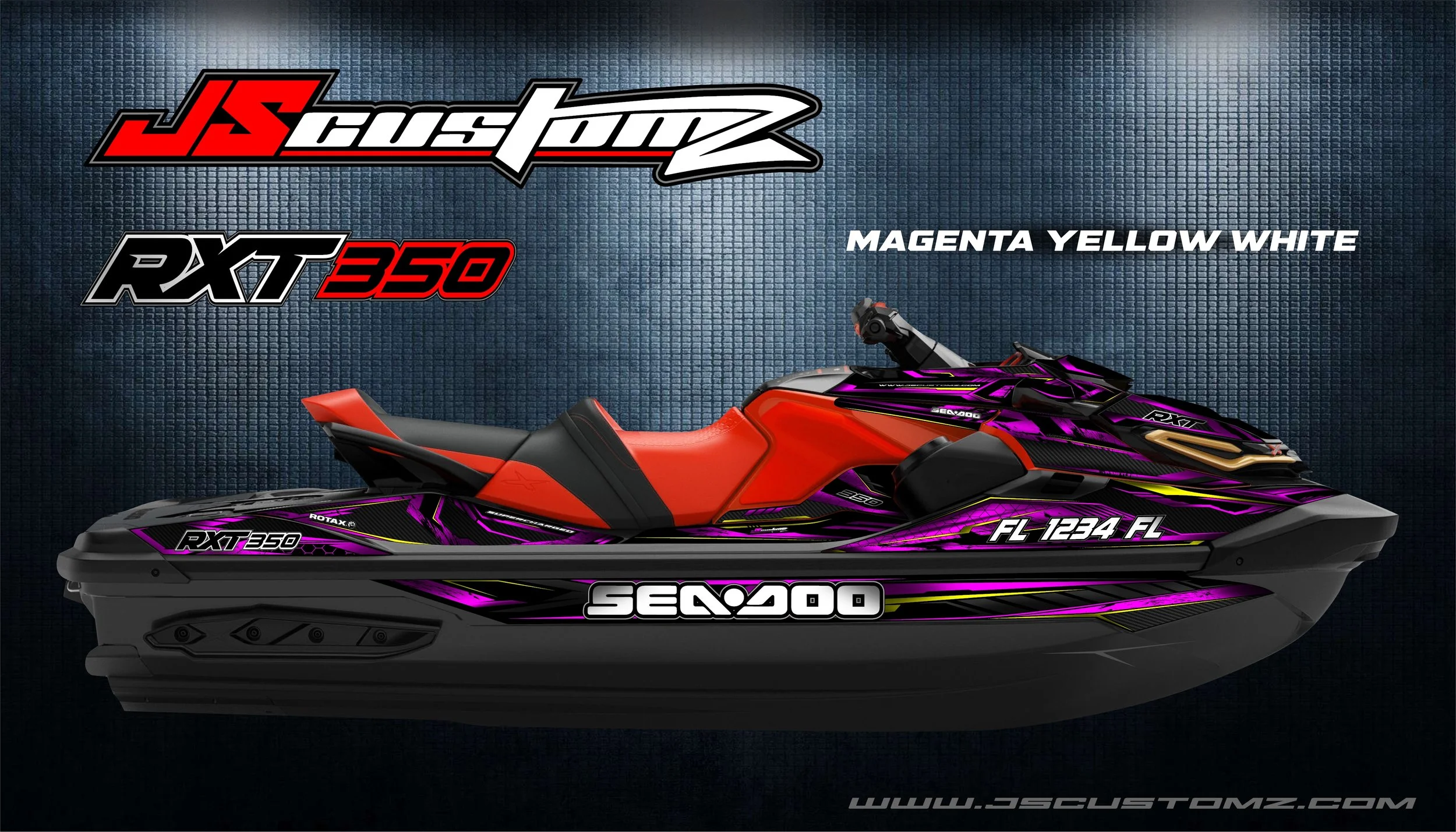 Seadoo rxt 18-up js6 graphic kit  MAGENTA YELLOW WHITE.jpg