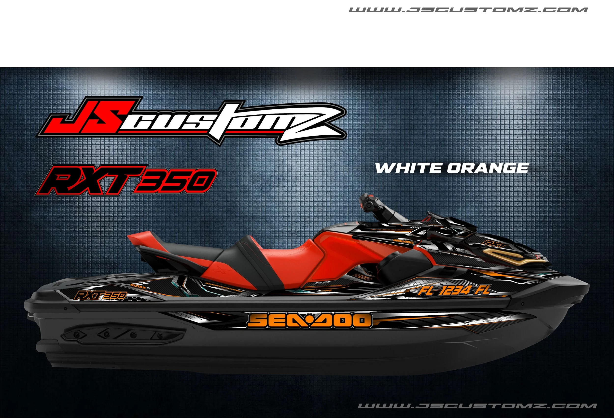 Seadoo rxt 18-up js6 graphic kit  WHITE ORANGE.jpg