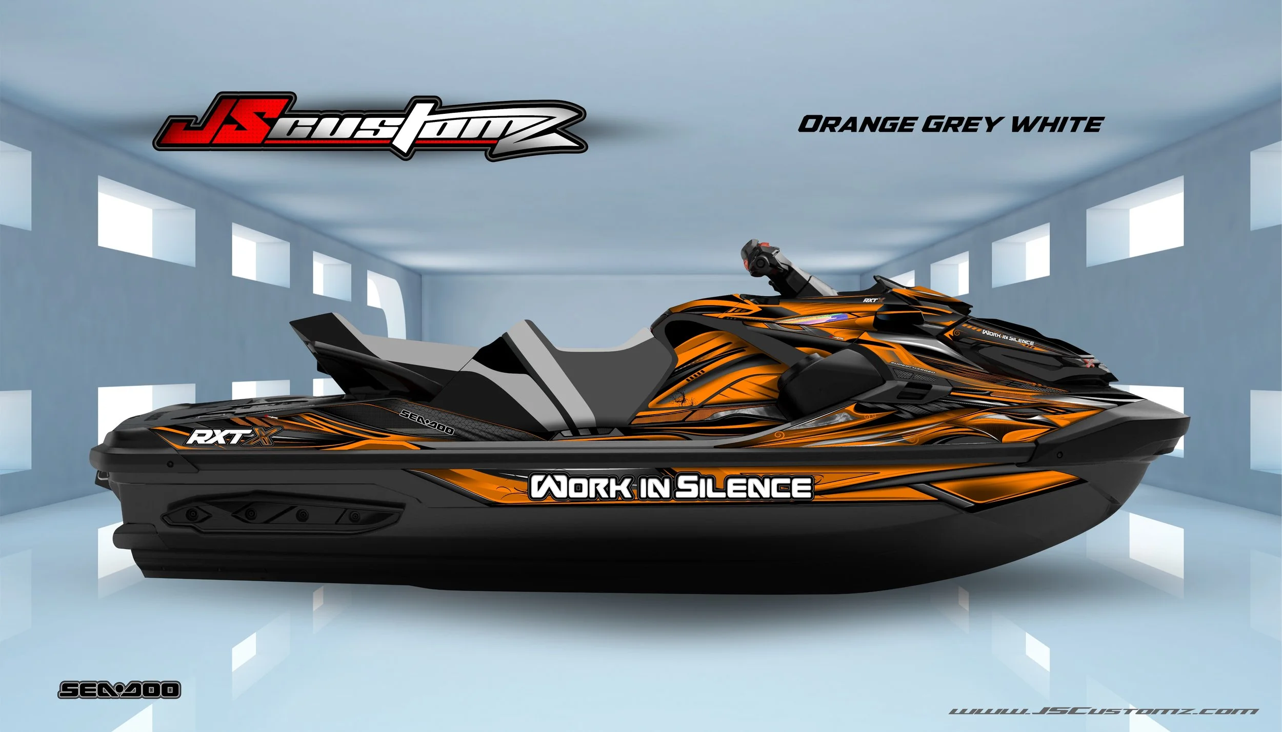 SEADOO RXTX 18-UP JS8 GRAPHIC KIT ORANGE GREY WHITE.jpg