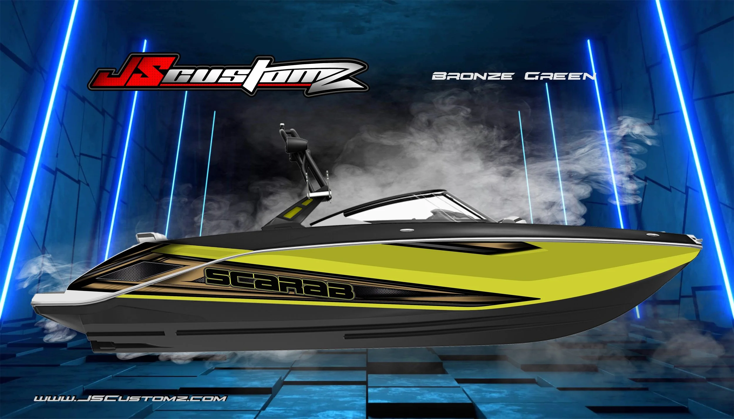 Scarab js2 graphic kit Graphic Kit YELLOW BOAT bronze green.jpg