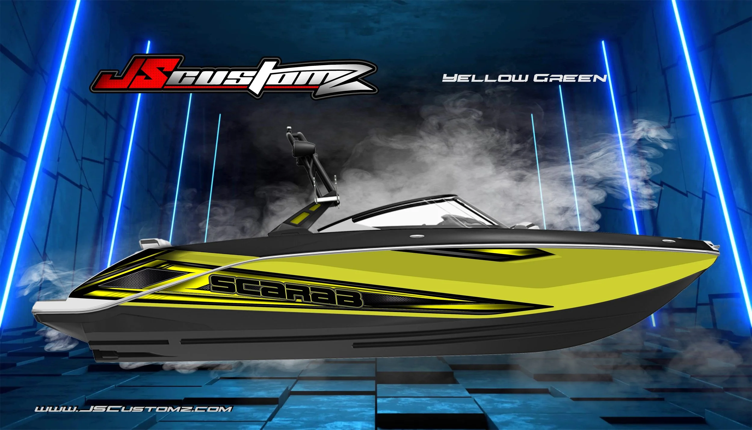 Scarab js2 graphic kit Graphic Kit YELLOW BOAT yellow green.jpg