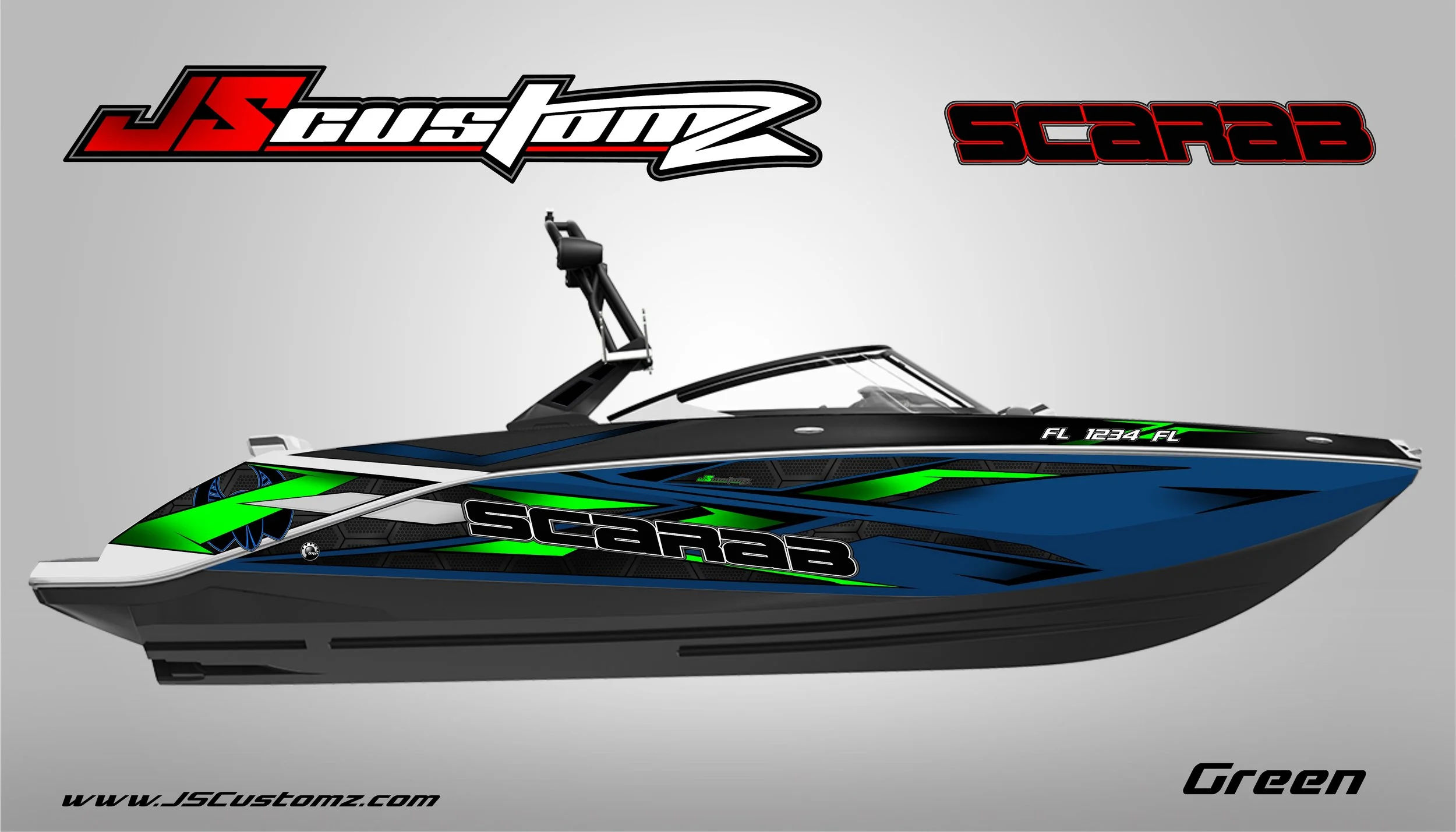 Scarab js3 graphic kit Graphic Kit blue background green .jpg