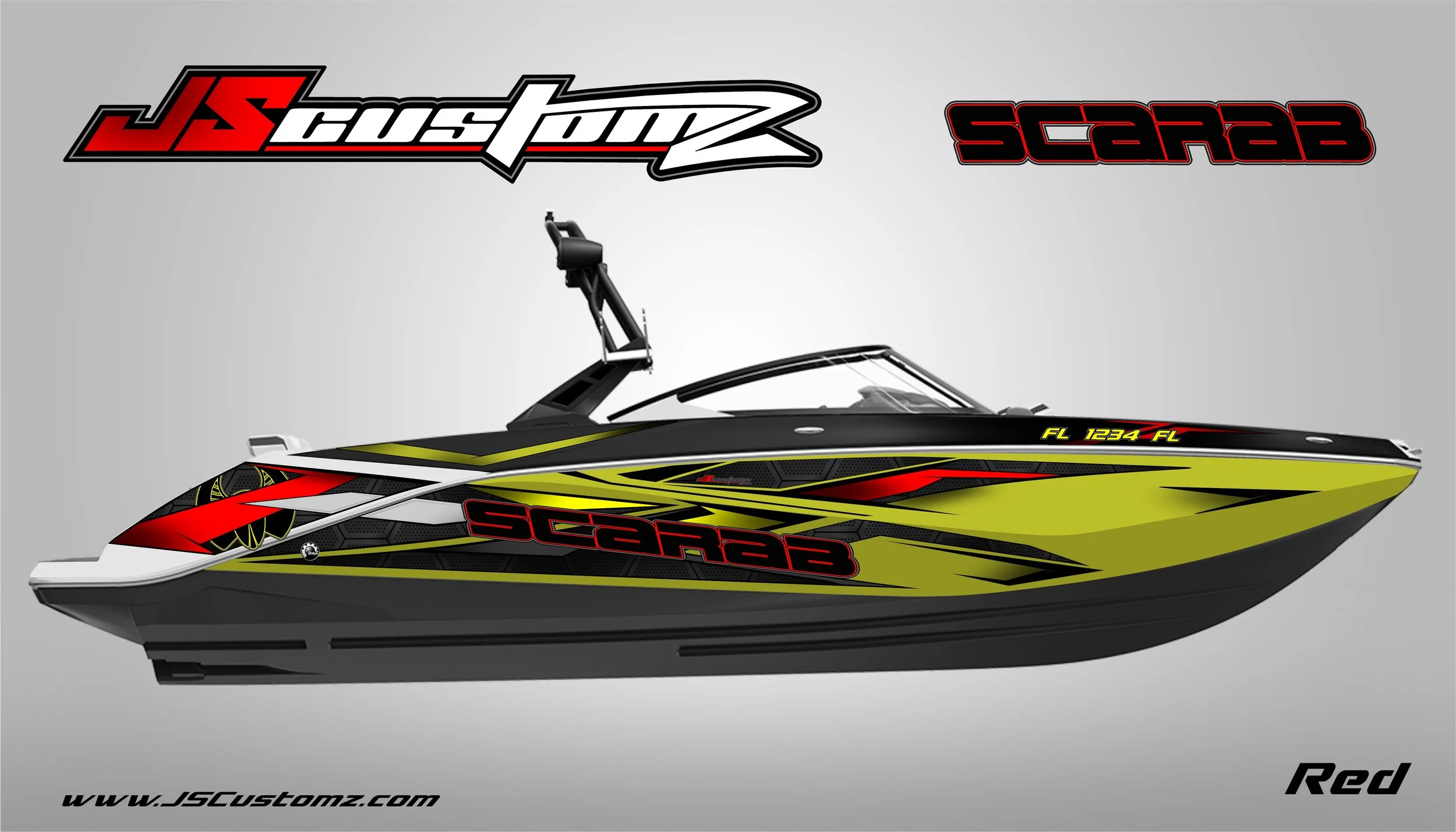 Scarab js3 graphic kit Graphic Kit yellow background Red .jpg