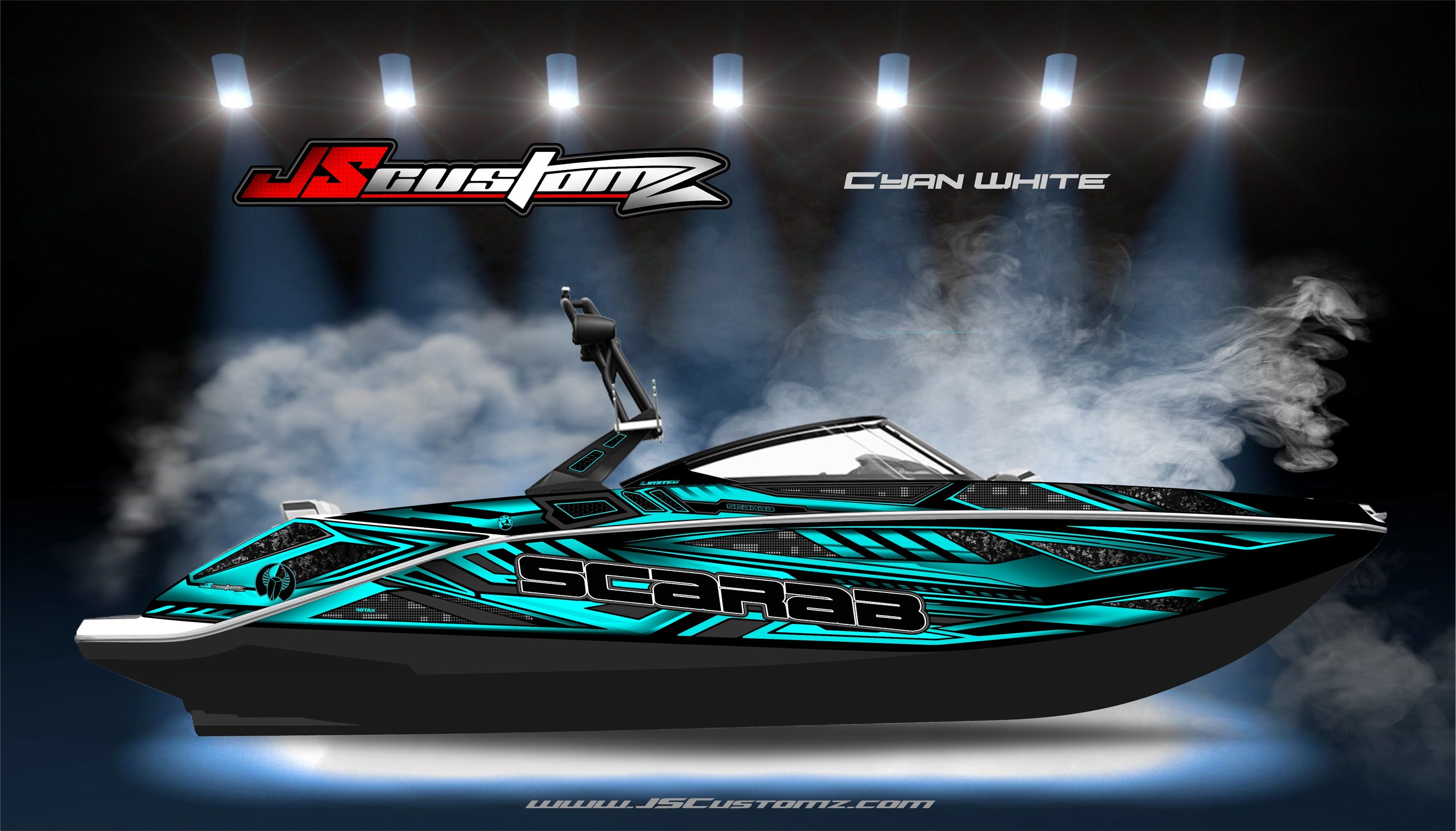 Scarab js5 graphic kit Graphic Kit CYAN WHITE.jpg