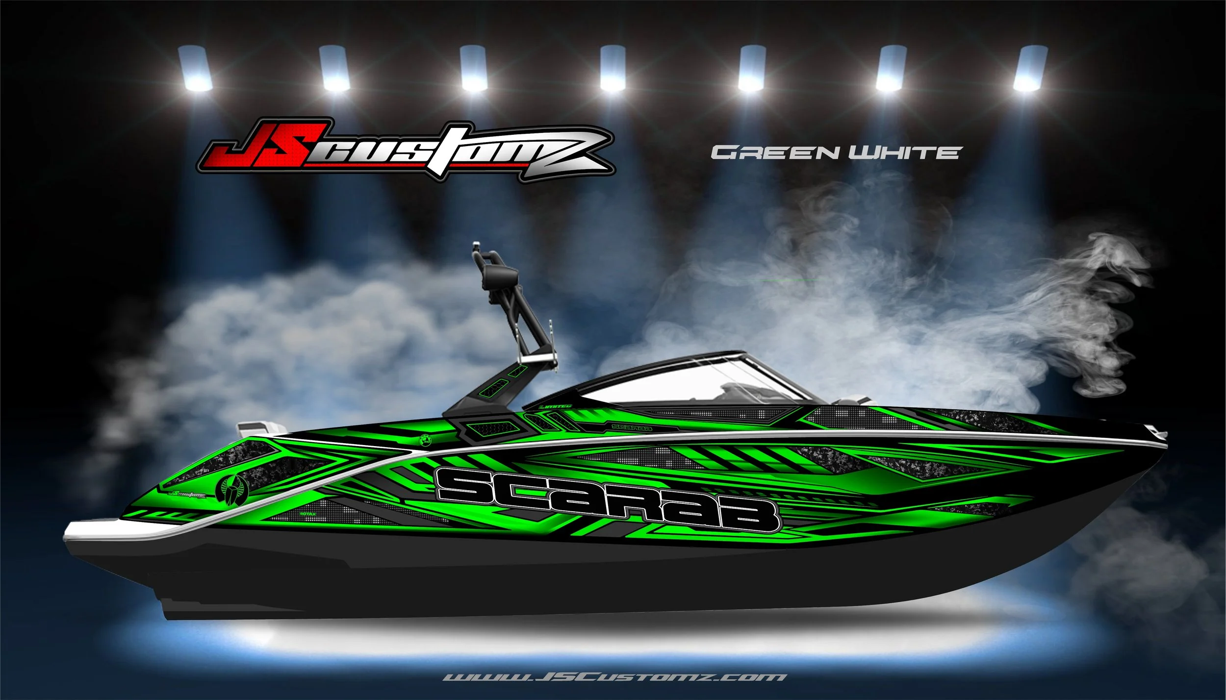 Scarab js5 graphic kit Graphic Kit GREEN WHITE.jpg