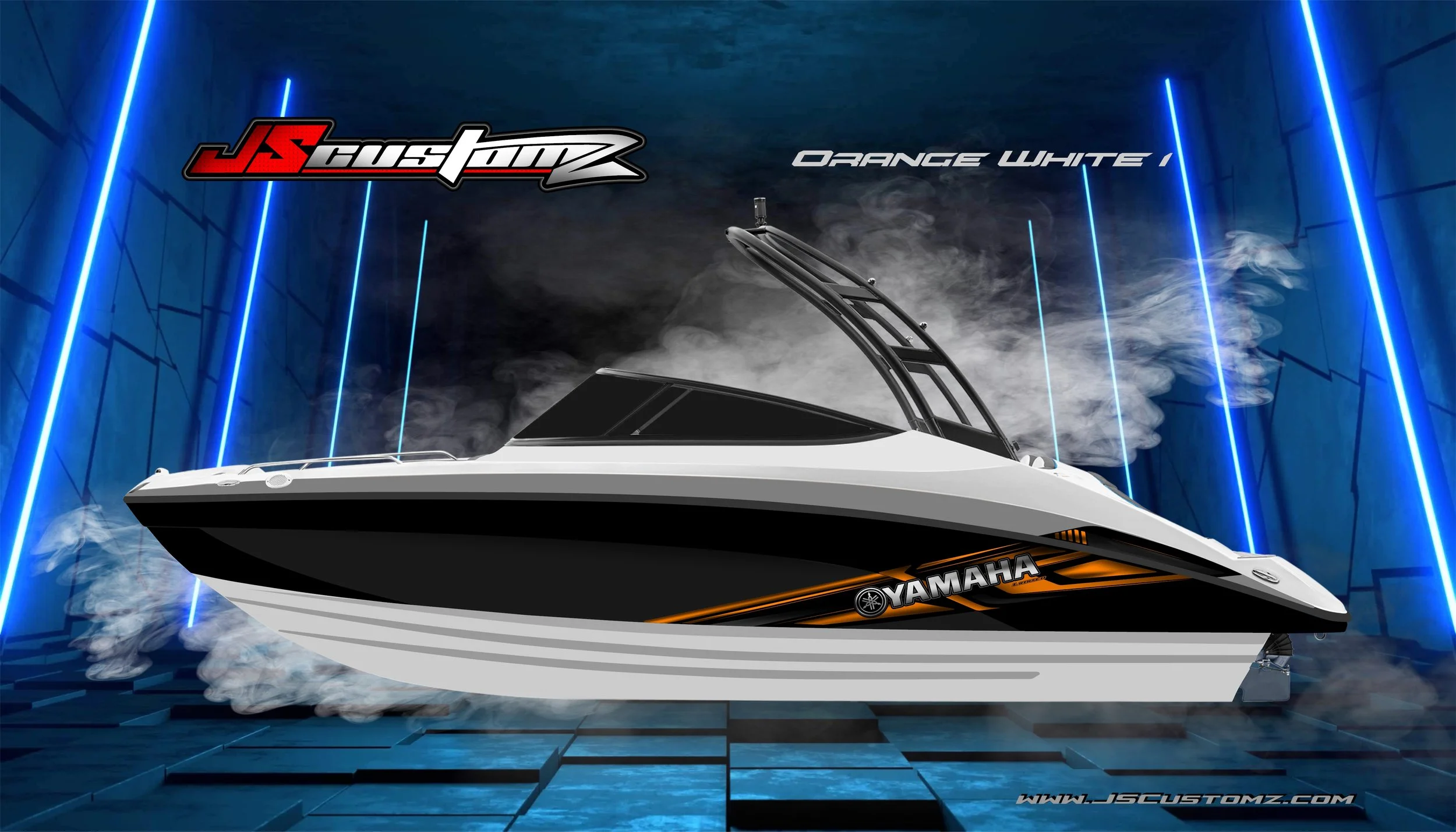 YAMAHA AR JETBOAT JS3 GRAPHIC KIT ORANGE WHITE 1.jpg