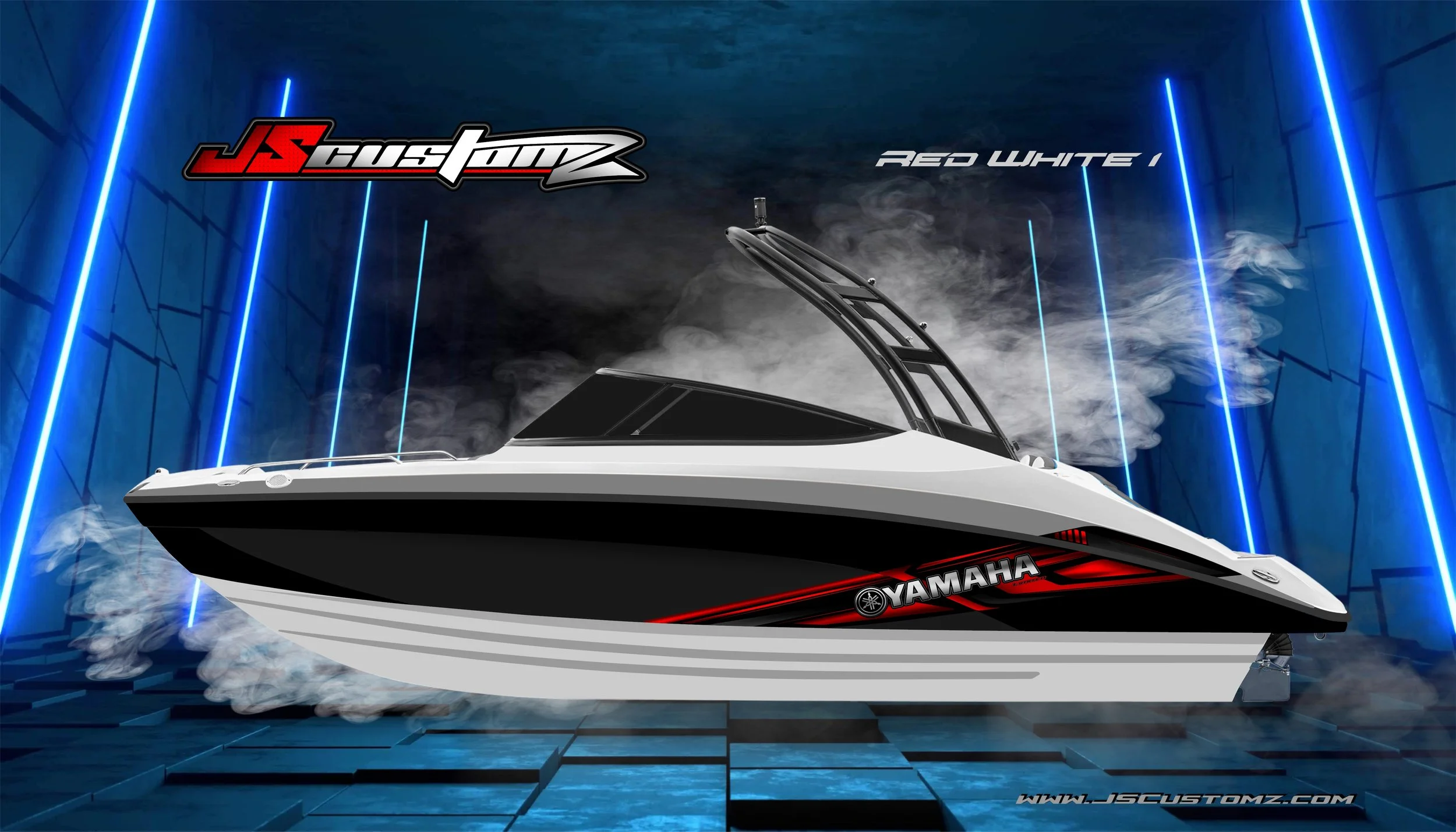 YAMAHA AR JETBOAT JS3 GRAPHIC KIT RED WHITE 1.jpg