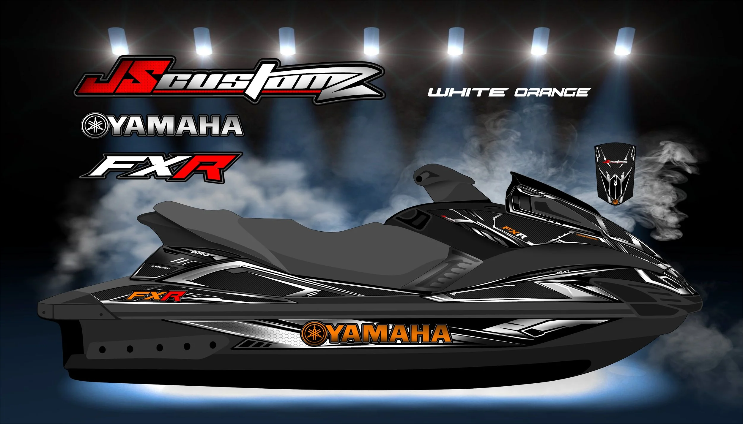 YAMAHA FX 2008-2011 JS2 GRAPHIC KIT  WHITE ORANGE.jpg