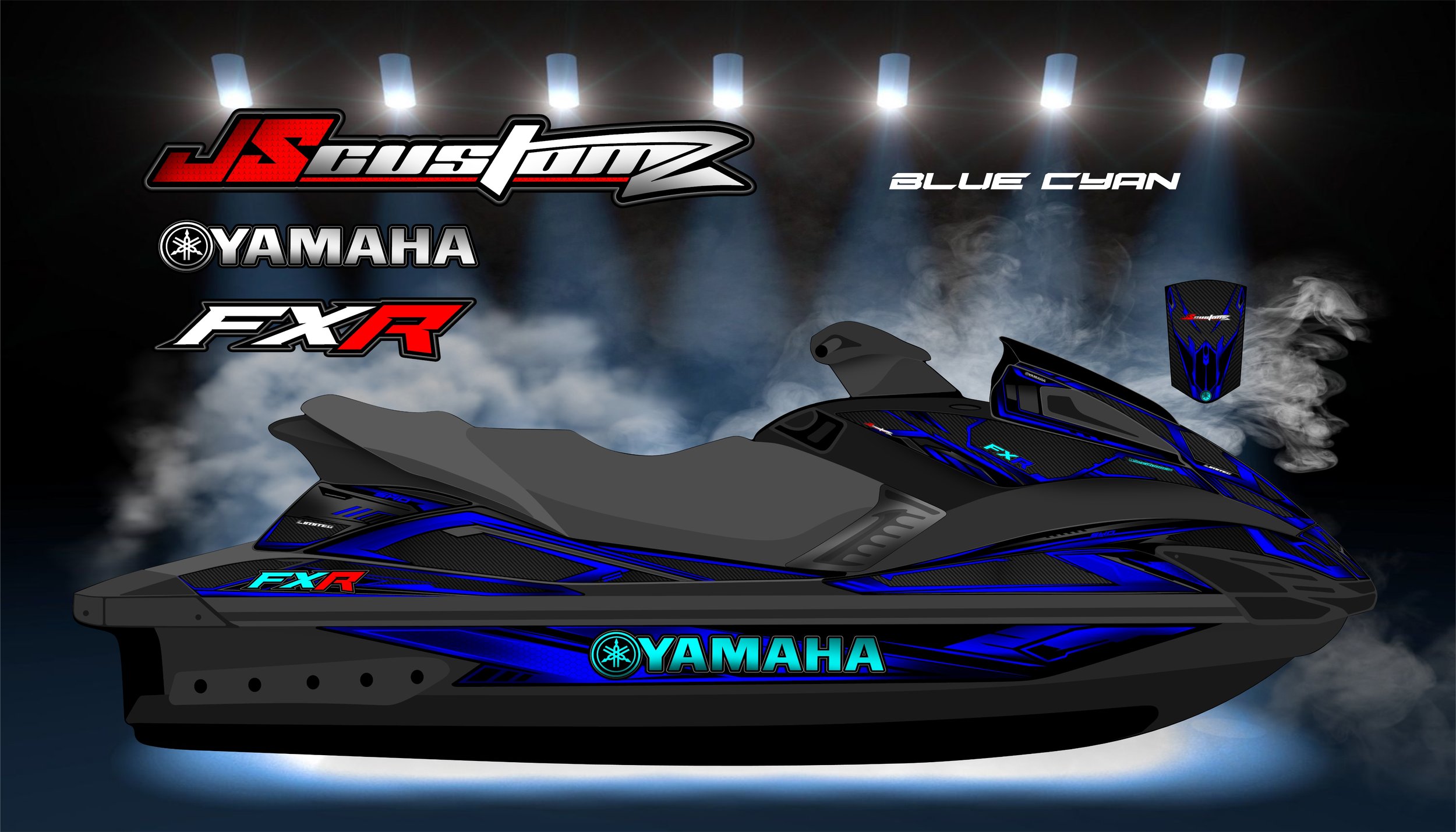 YAMAHA FX 2008-2011 JS2 GRAPHIC KIT BLUE CYAN.jpg