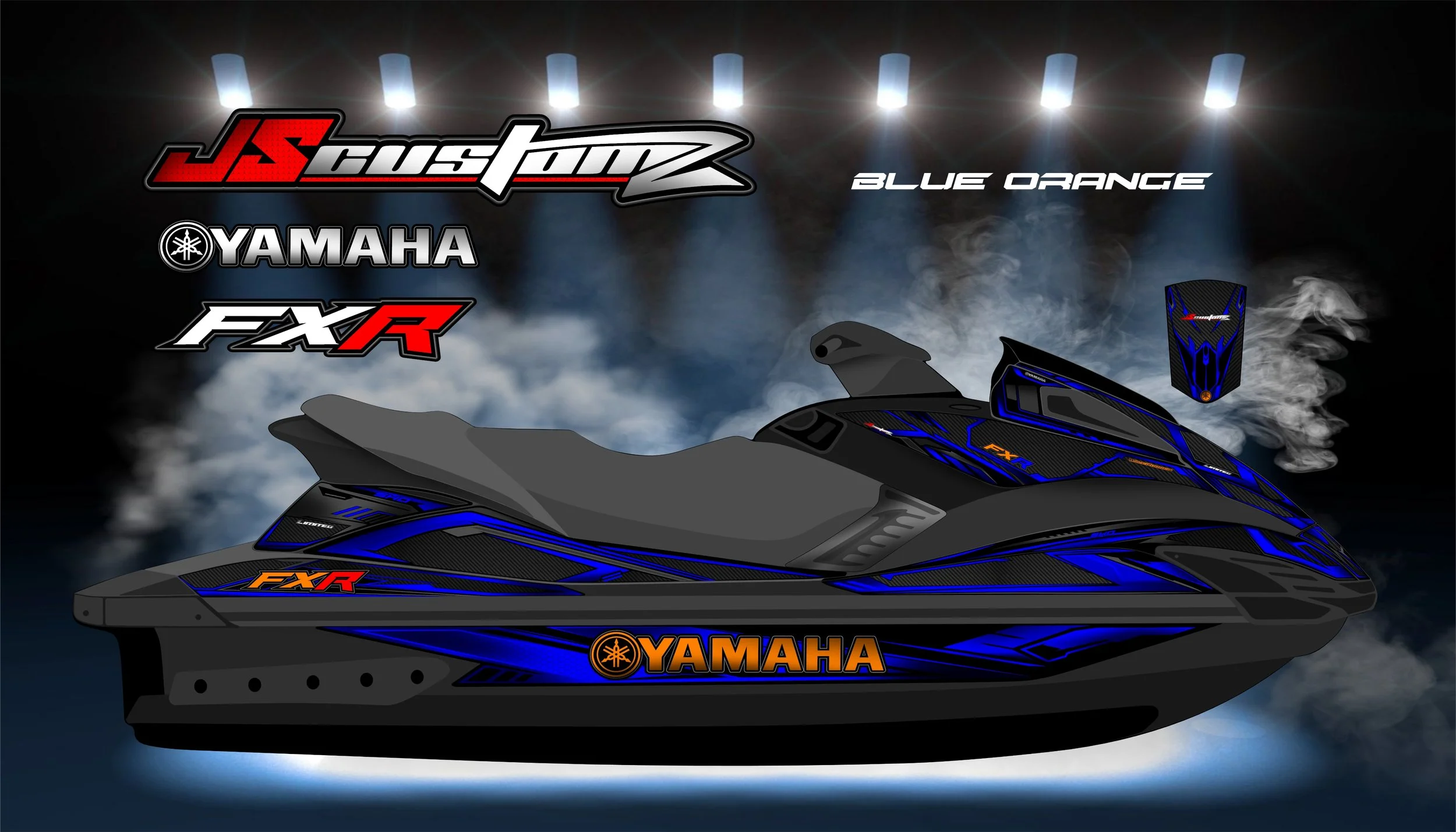 YAMAHA FX 2008-2011 JS2 GRAPHIC KIT BLUE ORANGE.jpg