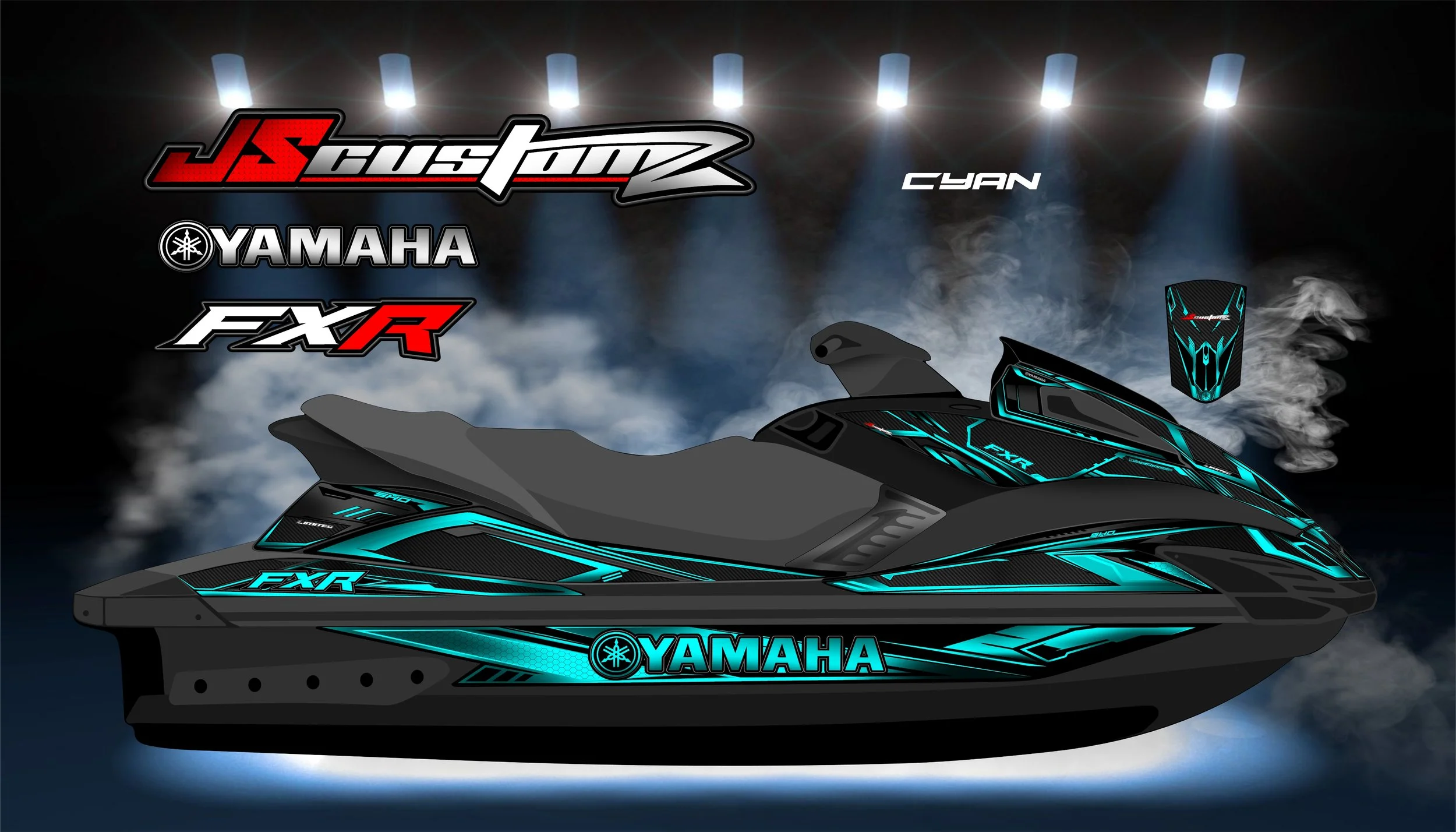 YAMAHA FX 2008-2011 JS2 GRAPHIC KIT CYAN.jpg