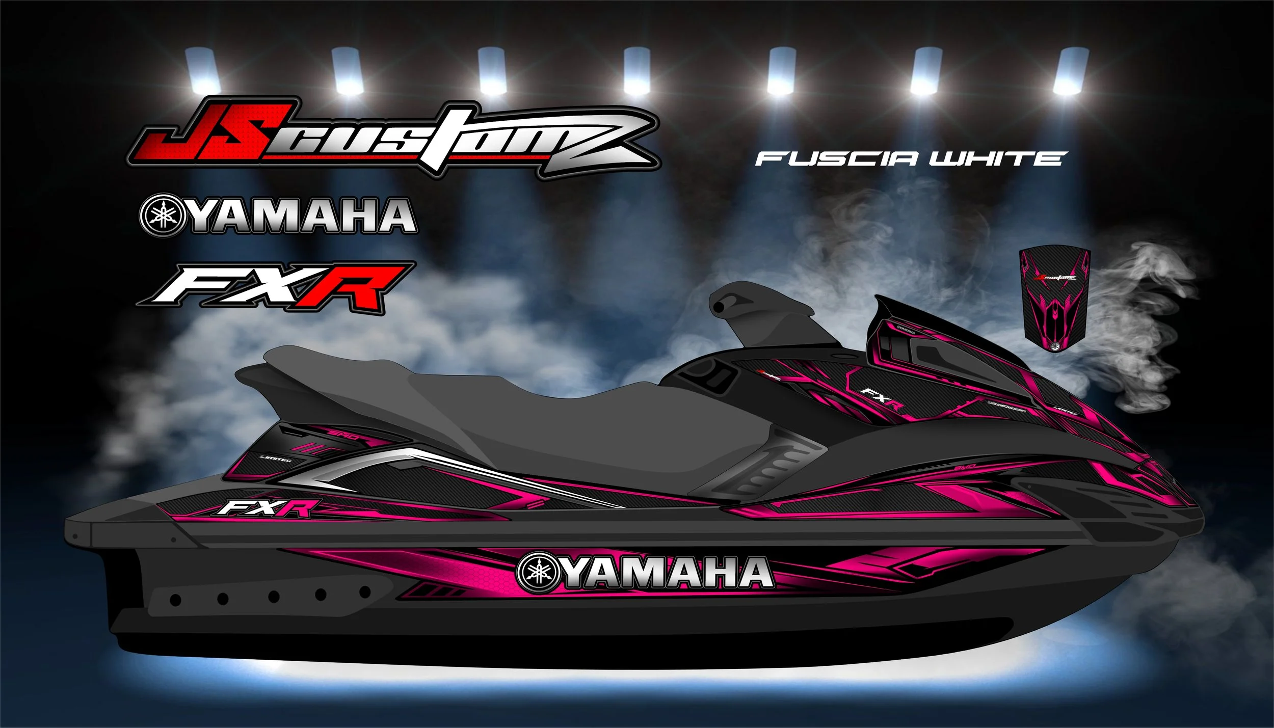 YAMAHA FX 2008-2011 JS2 GRAPHIC KIT FUSCIA WHITE.jpg