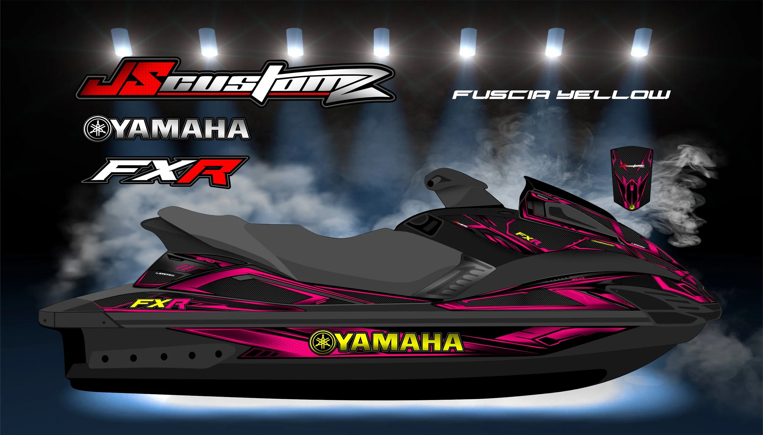 YAMAHA FX 2008-2011 JS2 GRAPHIC KIT FUSCIA YELLOW.jpg