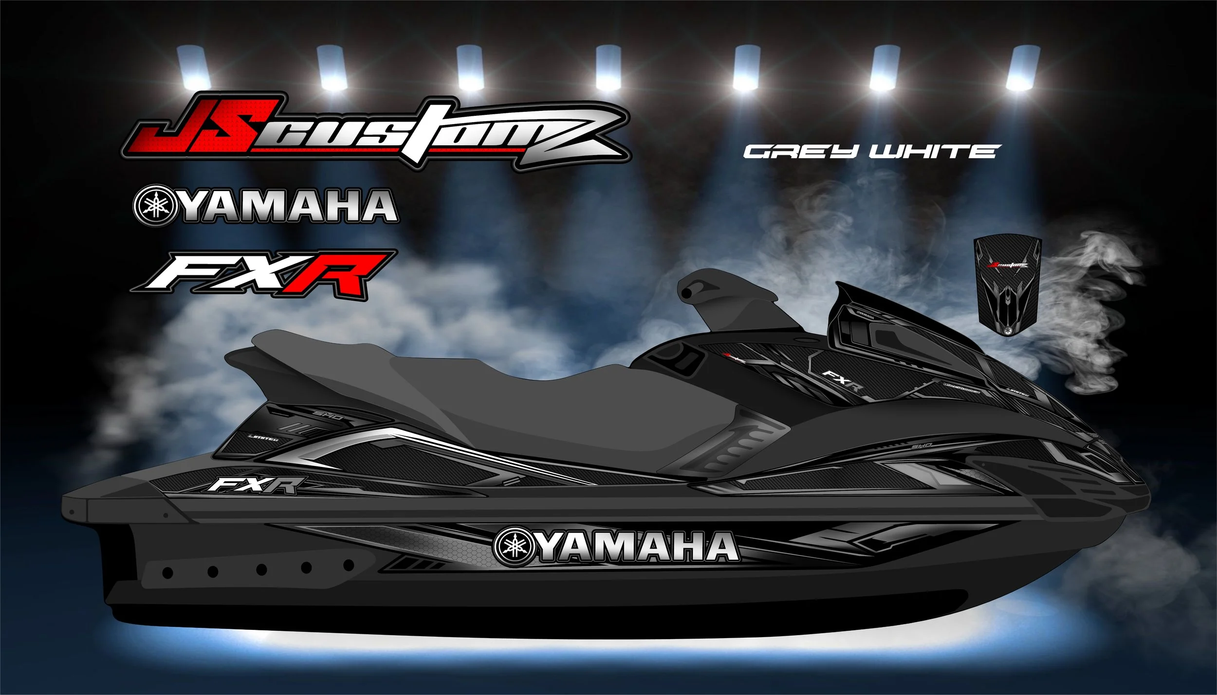 YAMAHA FX 2008-2011 JS2 GRAPHIC KIT GREY WHITE.jpg