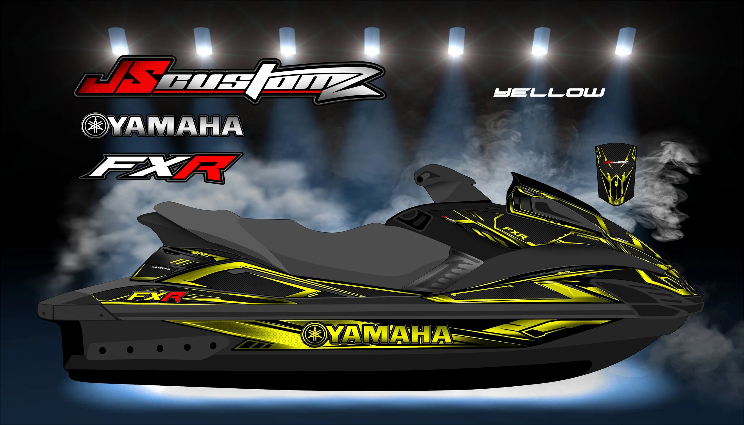 YAMAHA FX 2008-2011 JS2 GRAPHIC KIT YELLOW.jpg