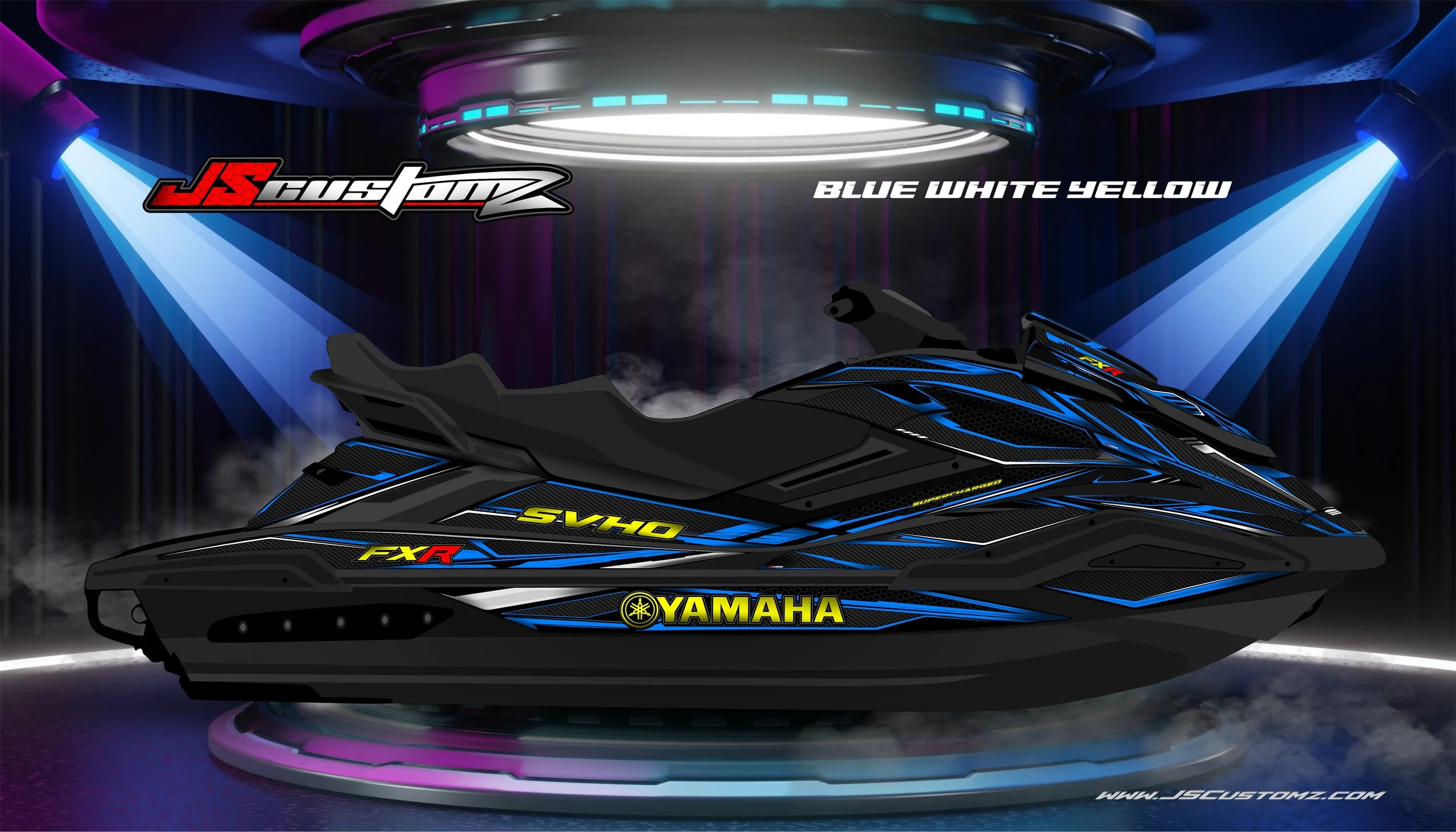 Yamaha FX 19-UP JS4 GRAPHIC KIT 2025 Blue white Yellow.jpg