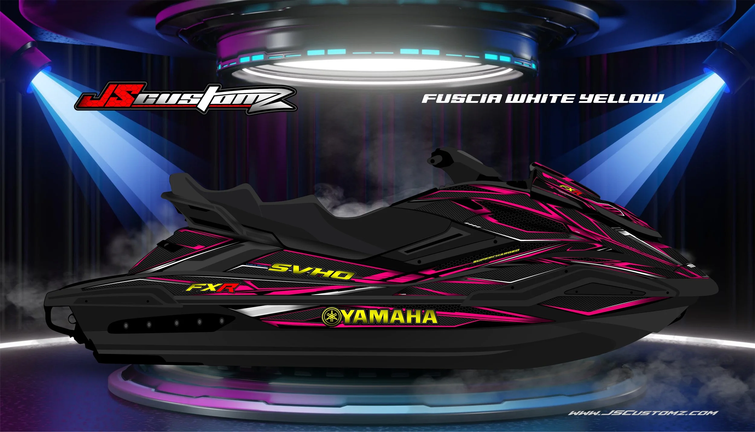 Yamaha FX 19-UP JS4 GRAPHIC KIT 2025 Fuscia white Yellow.jpg