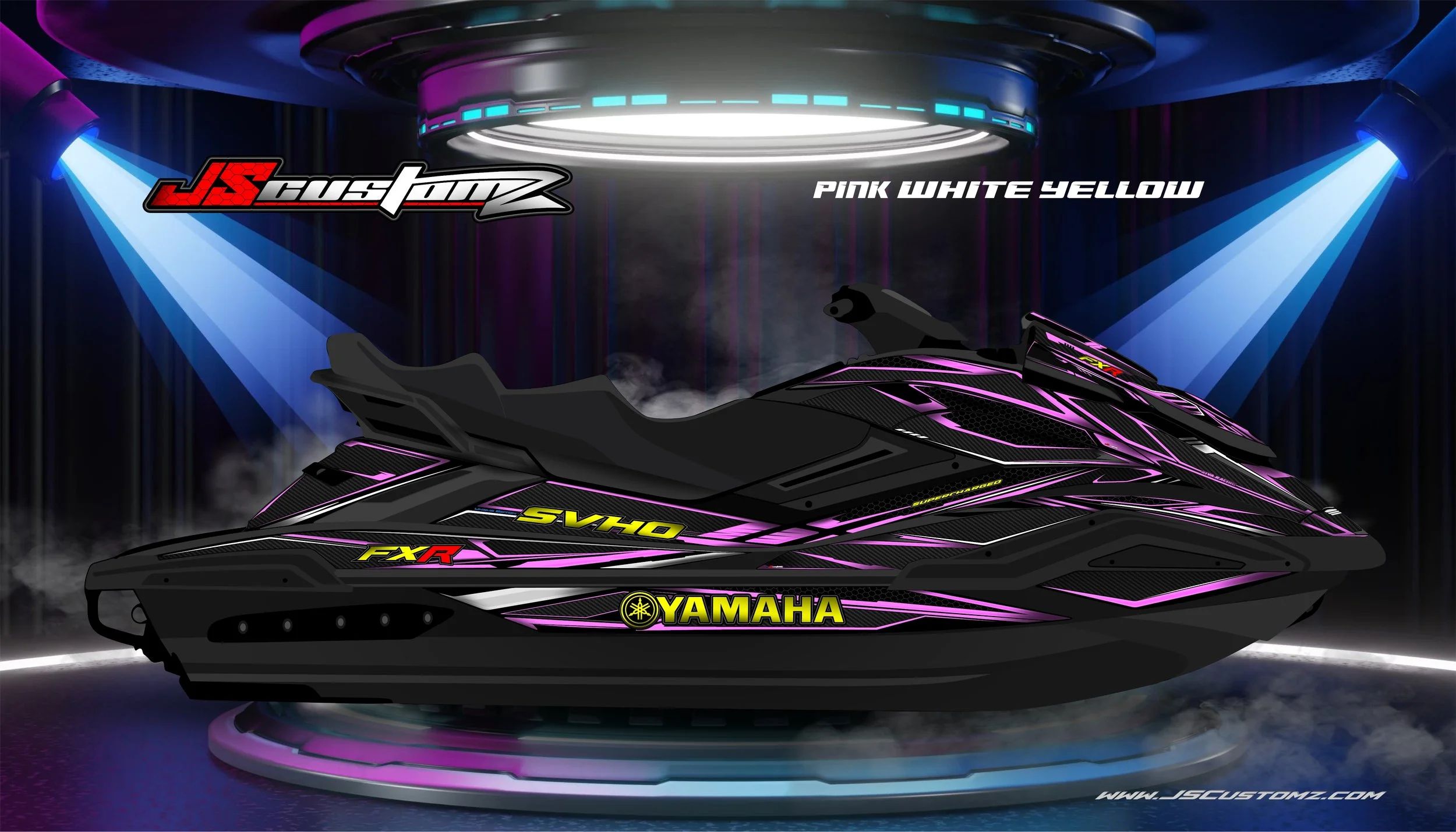Yamaha FX 19-UP JS4 GRAPHIC KIT 2025 Pink white Yellow.jpg