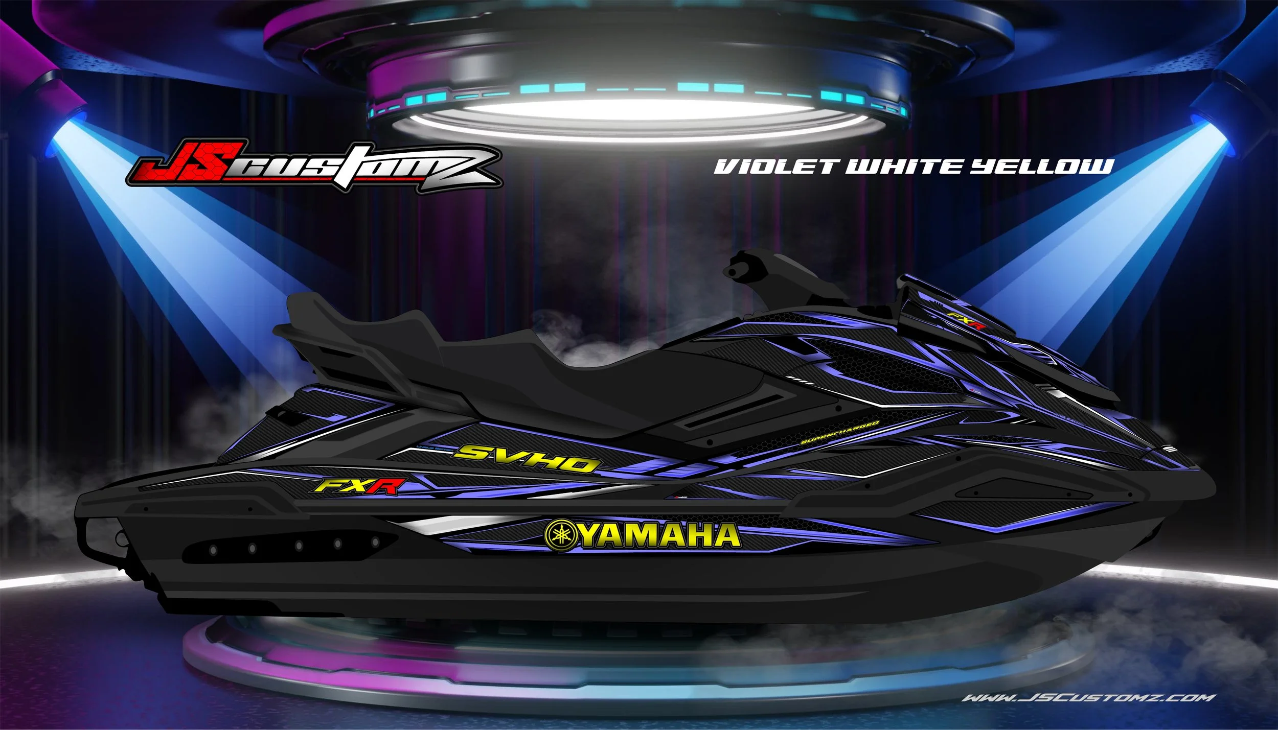 Yamaha FX 19-UP JS4 GRAPHIC KIT 2025 Violet white Yellow.jpg