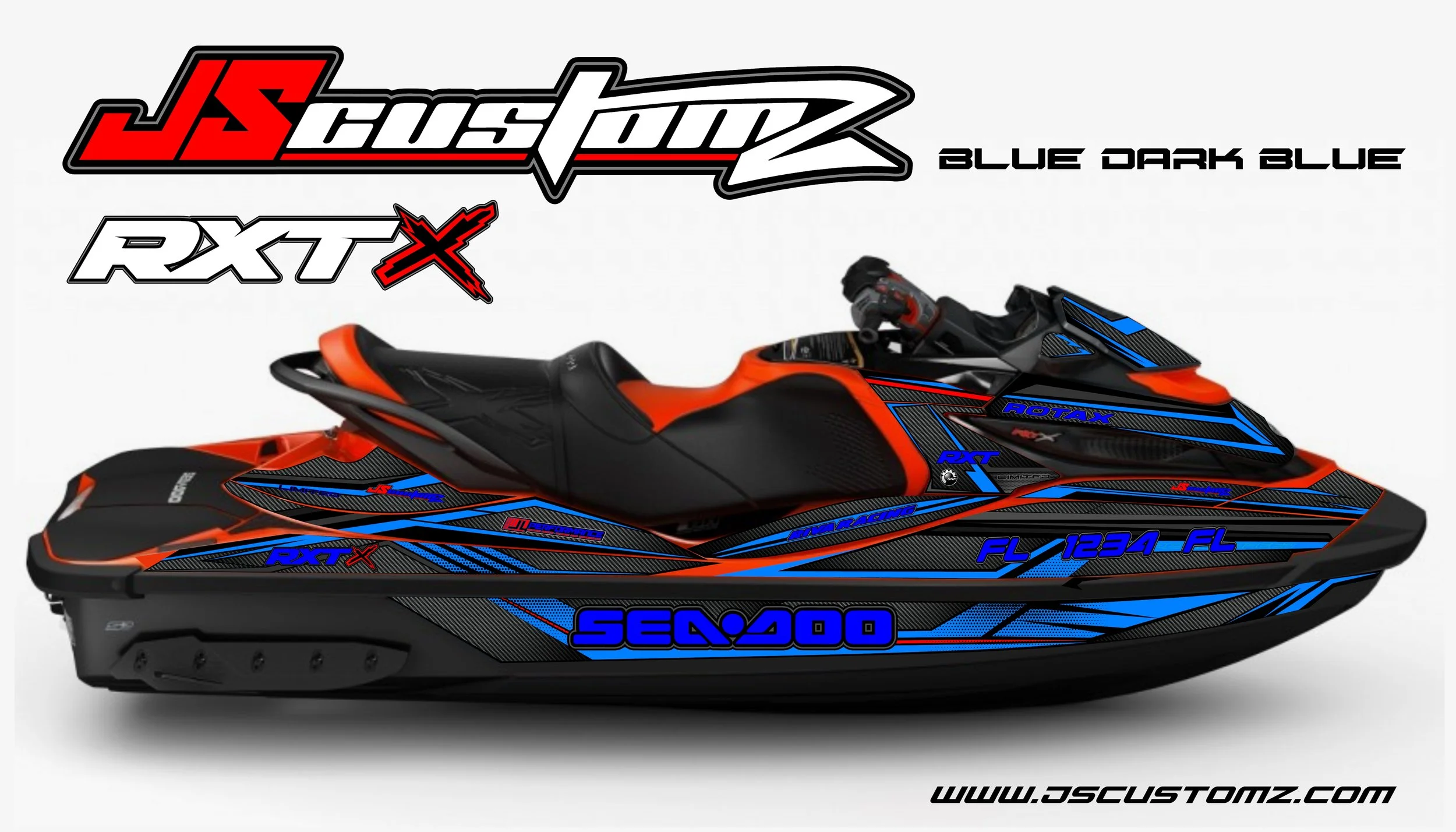 SEADOO RXT ST3 JS1 FULL COLOR GRAPHIC KIT  BLUE DARK BLUE.jpg