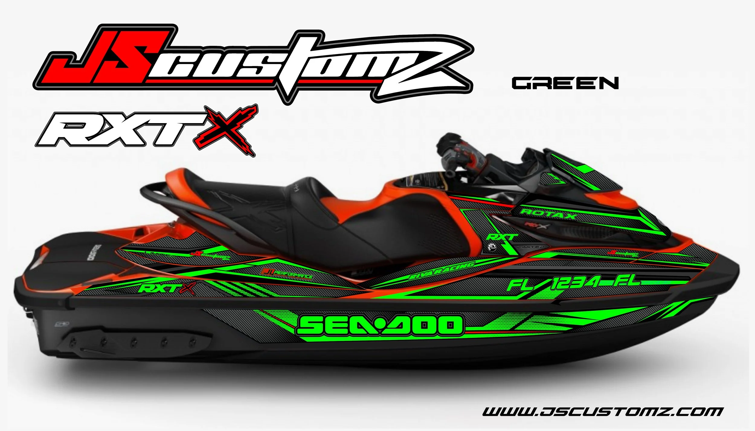 SEADOO RXT ST3 JS1 FULL COLOR GRAPHIC KIT GREEN.jpg