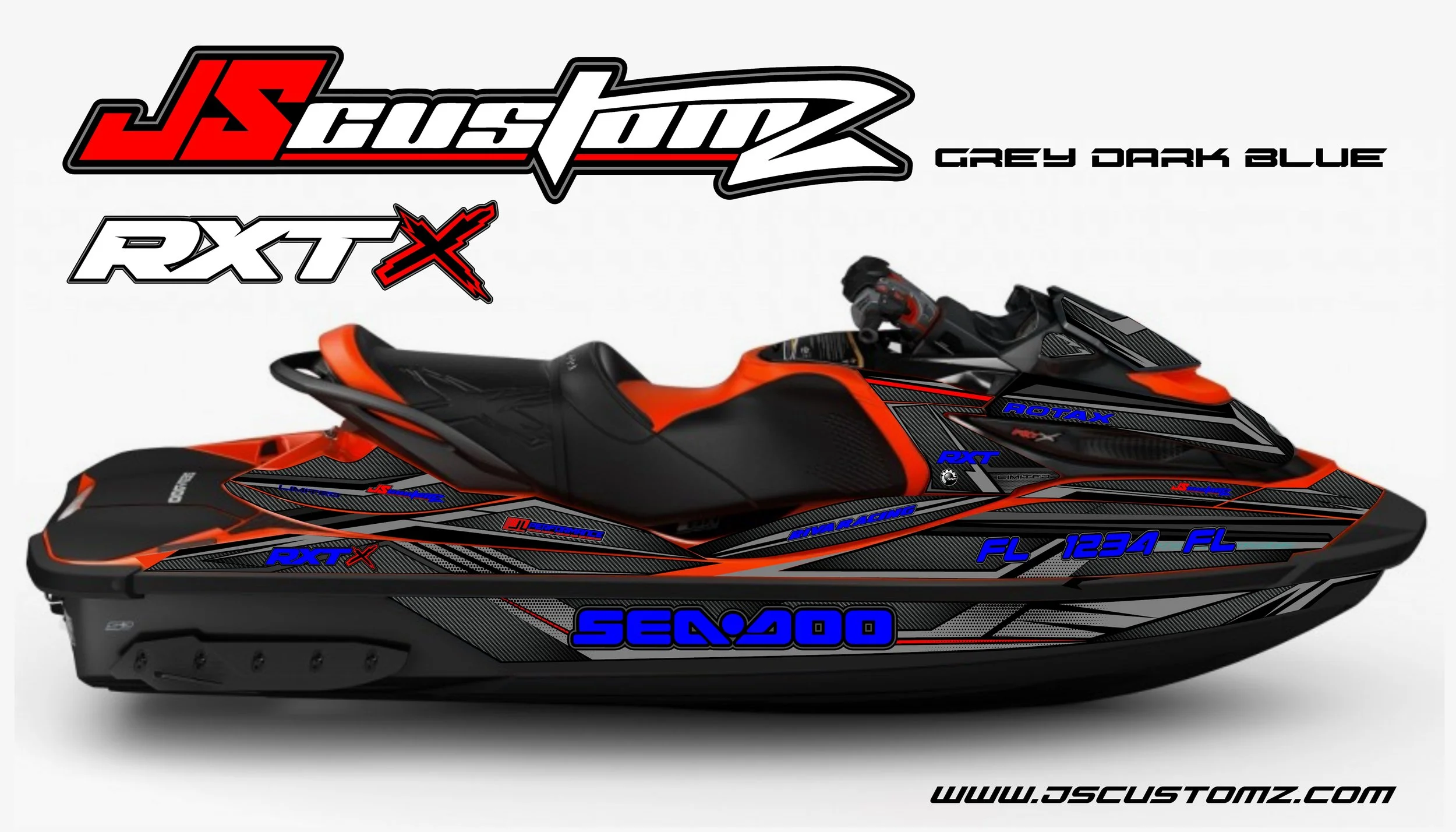 SEADOO RXT ST3 JS1 FULL COLOR GRAPHIC KIT GREY  DARK BLUE.jpg