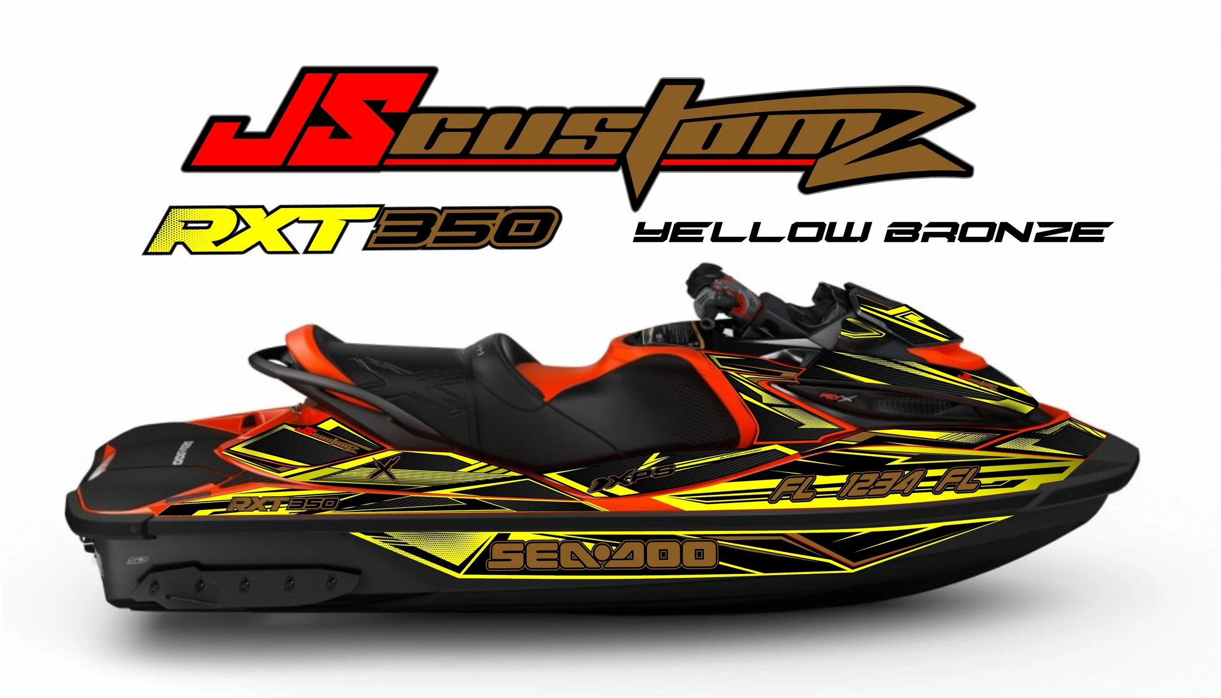 SEADOO RXTX 300 S3 JS3 FULL COLOR GRAPHIC KIT YELLOW BRONZE.jpg