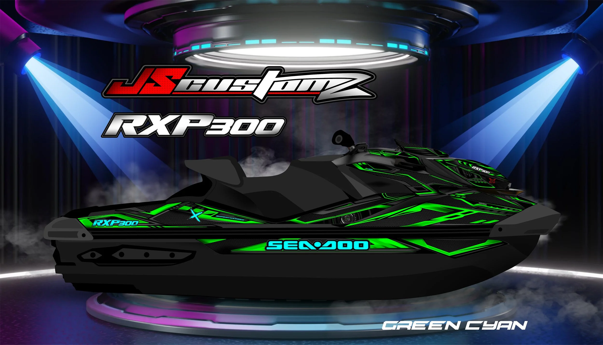 SEADOO RXPX 21 UP JS4 GRAPHIC KIT GREEN CYAN.jpg