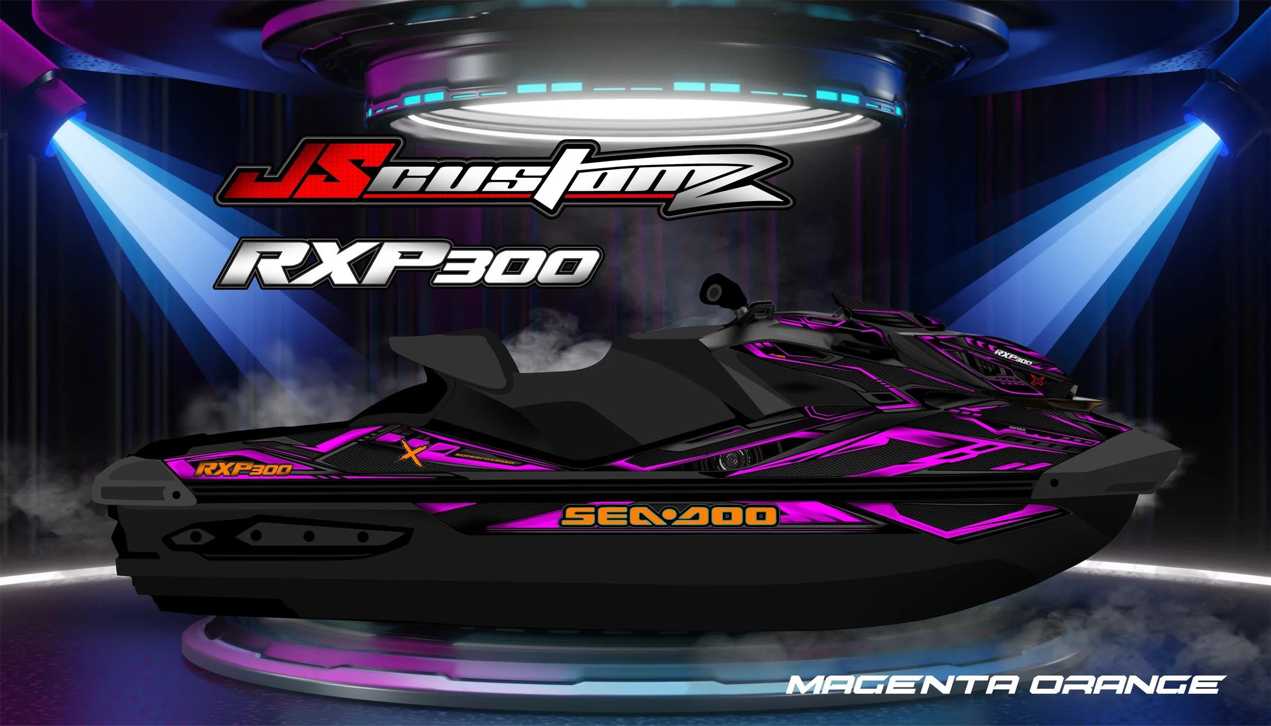 SEADOO RXPX 21 UP JS4 GRAPHIC KIT MAGENTA ORANGE.jpg