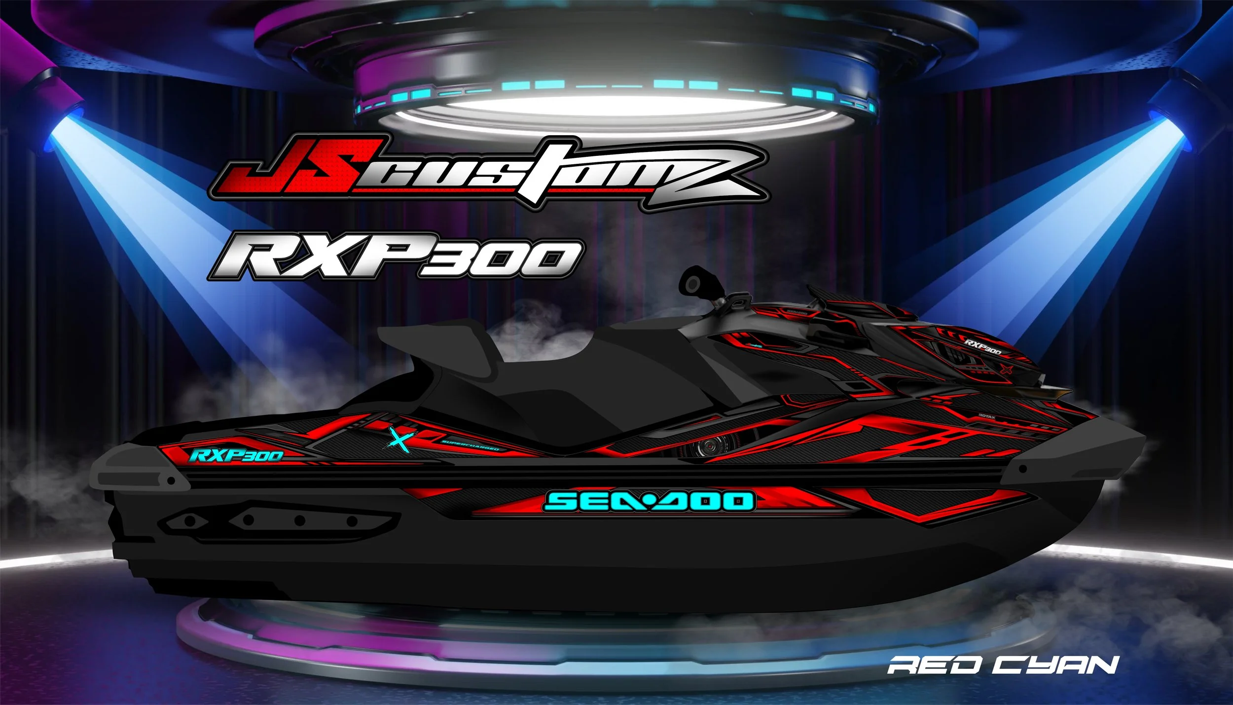 SEADOO RXPX 21 UP JS4 GRAPHIC KIT RED CYAN.jpg