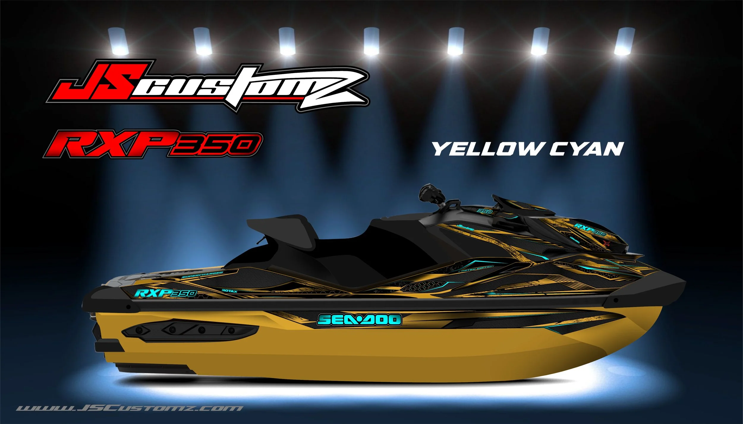 SEADOO RXPX 21-UP YELLOW JS1 GRAPHIC KIT YELLOW NEON CYAN.jpg