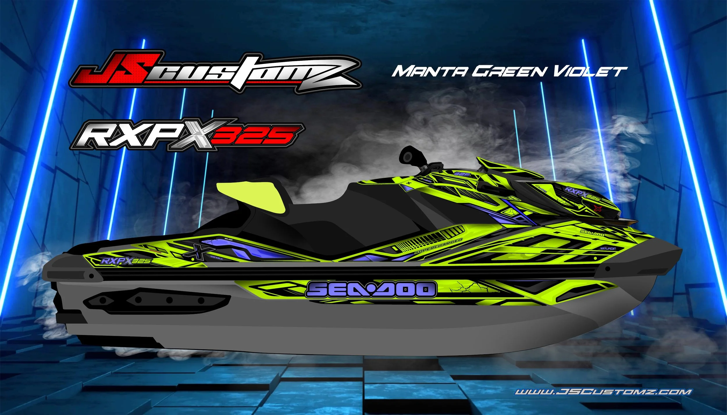 SEADOO RXPX 21-UP EVO1 GRAPHIC KIT MANTA GREEN VIOLET.jpg