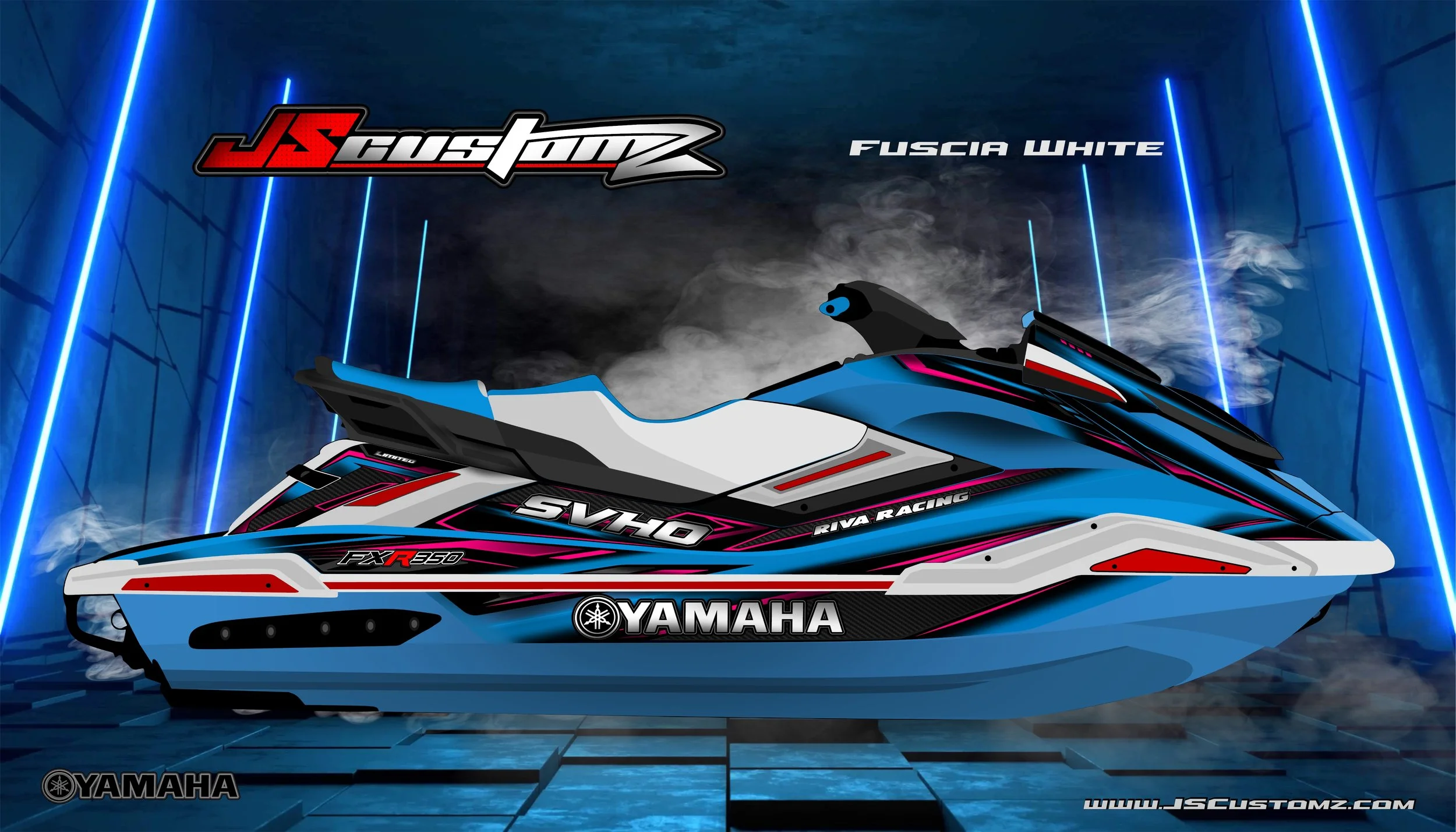 Yamaha FX 19-UP JS3 GRAPHIC KIT BLUE HULL FUSCIA WHITE.jpg