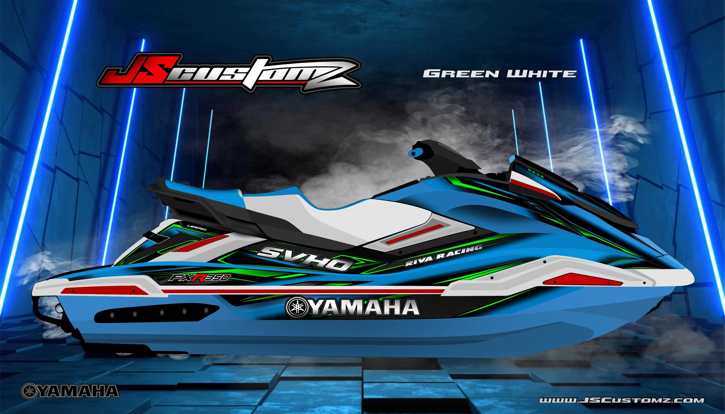 Yamaha FX 19-UP JS3 GRAPHIC KIT BLUE HULL GREEN WHITE.jpg