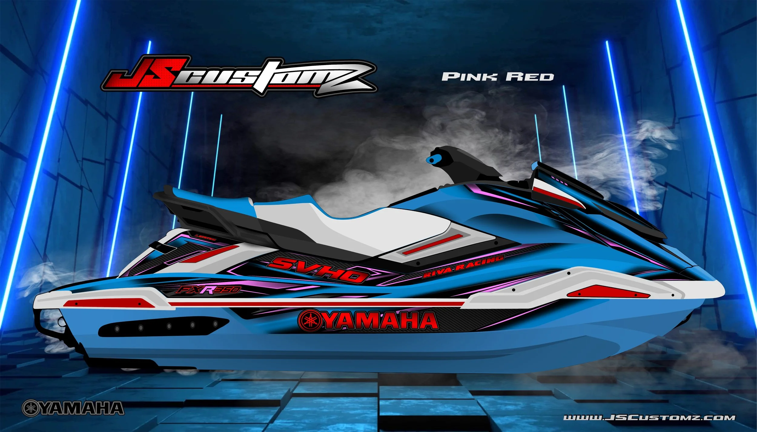Yamaha FX 19-UP JS3 GRAPHIC KIT BLUE HULL PINK RED.jpg