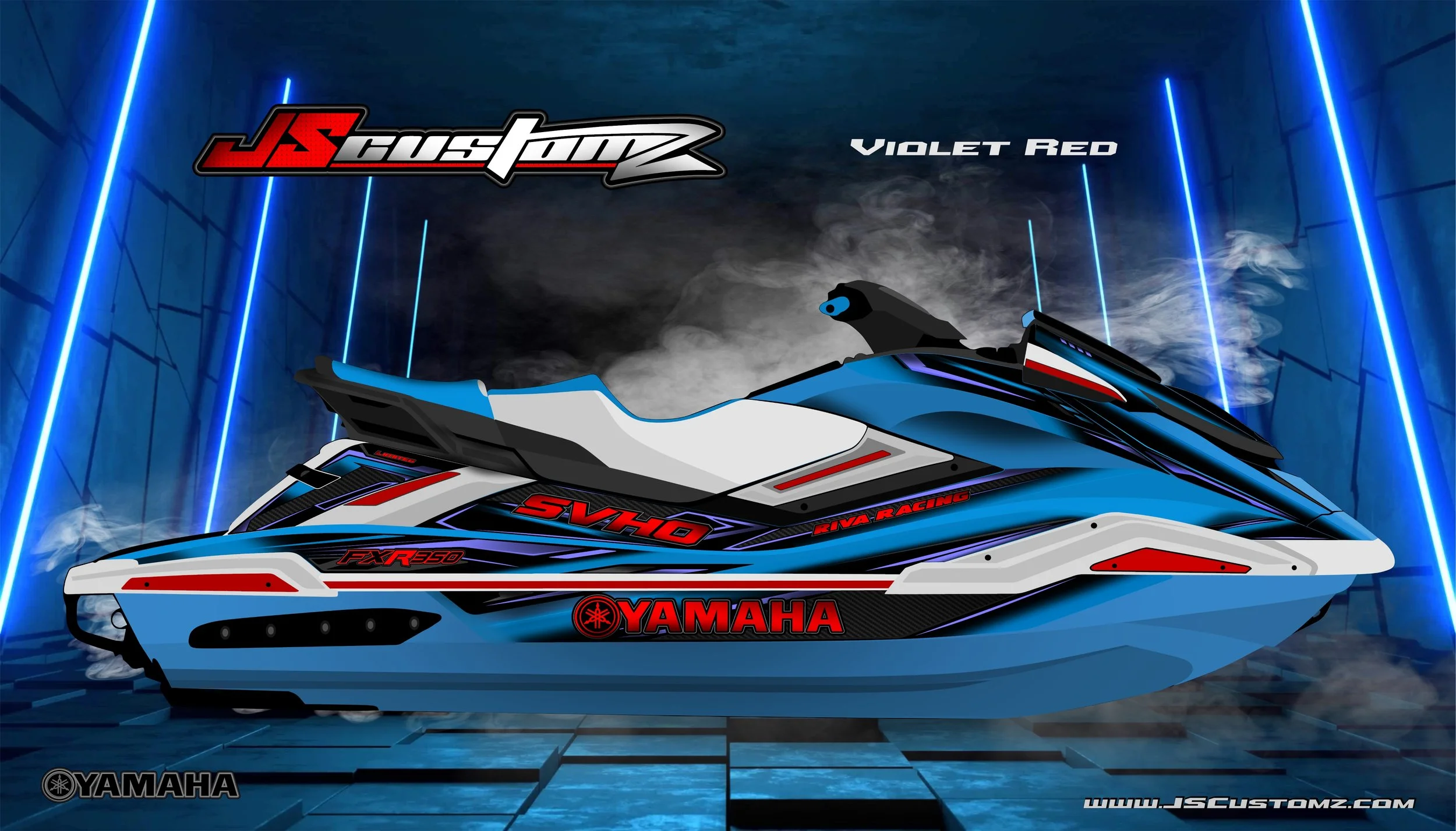 Yamaha FX 19-UP JS3 GRAPHIC KIT BLUE HULL VIOLET RED.jpg