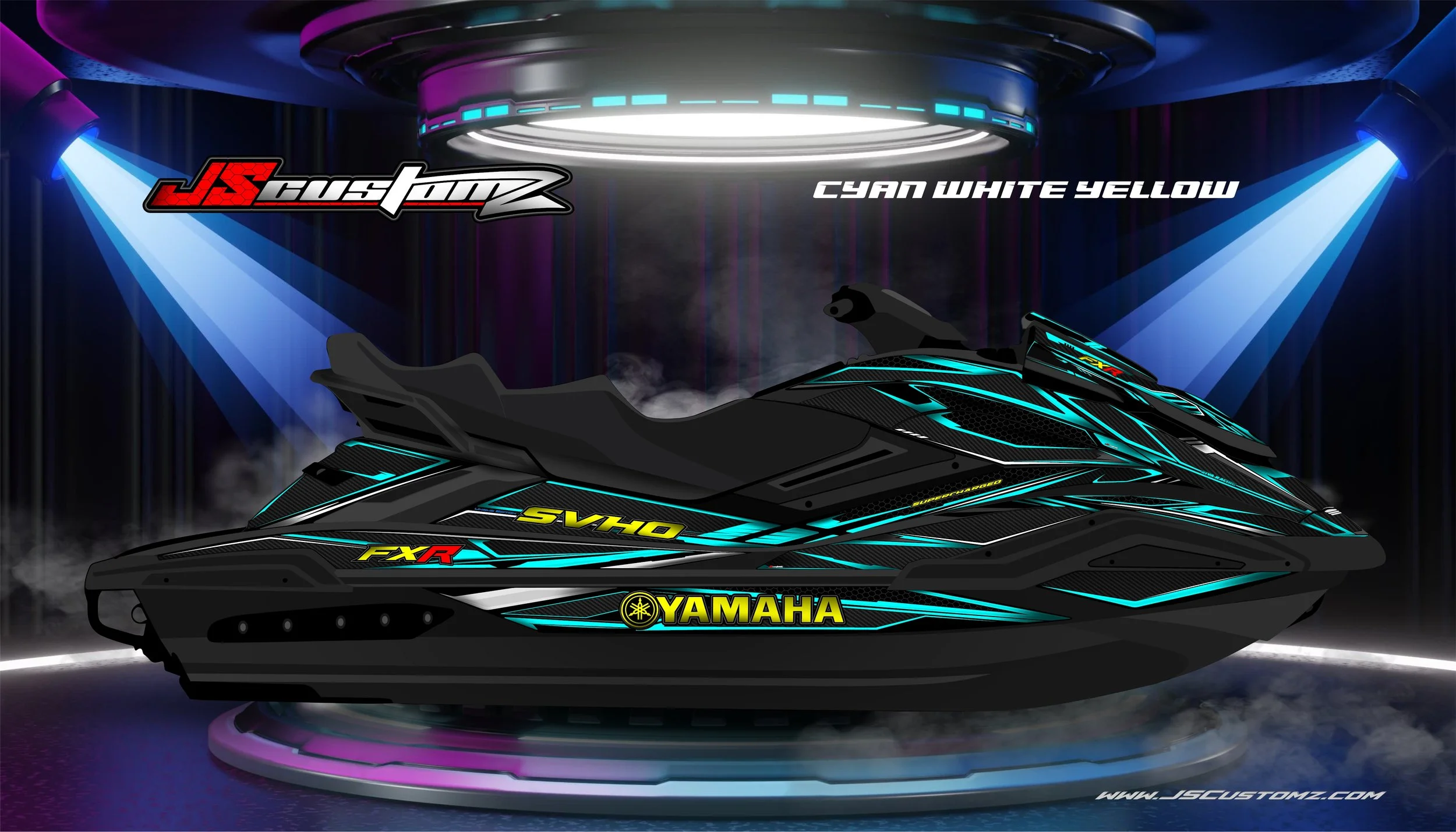 Yamaha FX 19-UP JS4 GRAPHIC KIT 2025 Cyan white Yellow.jpg