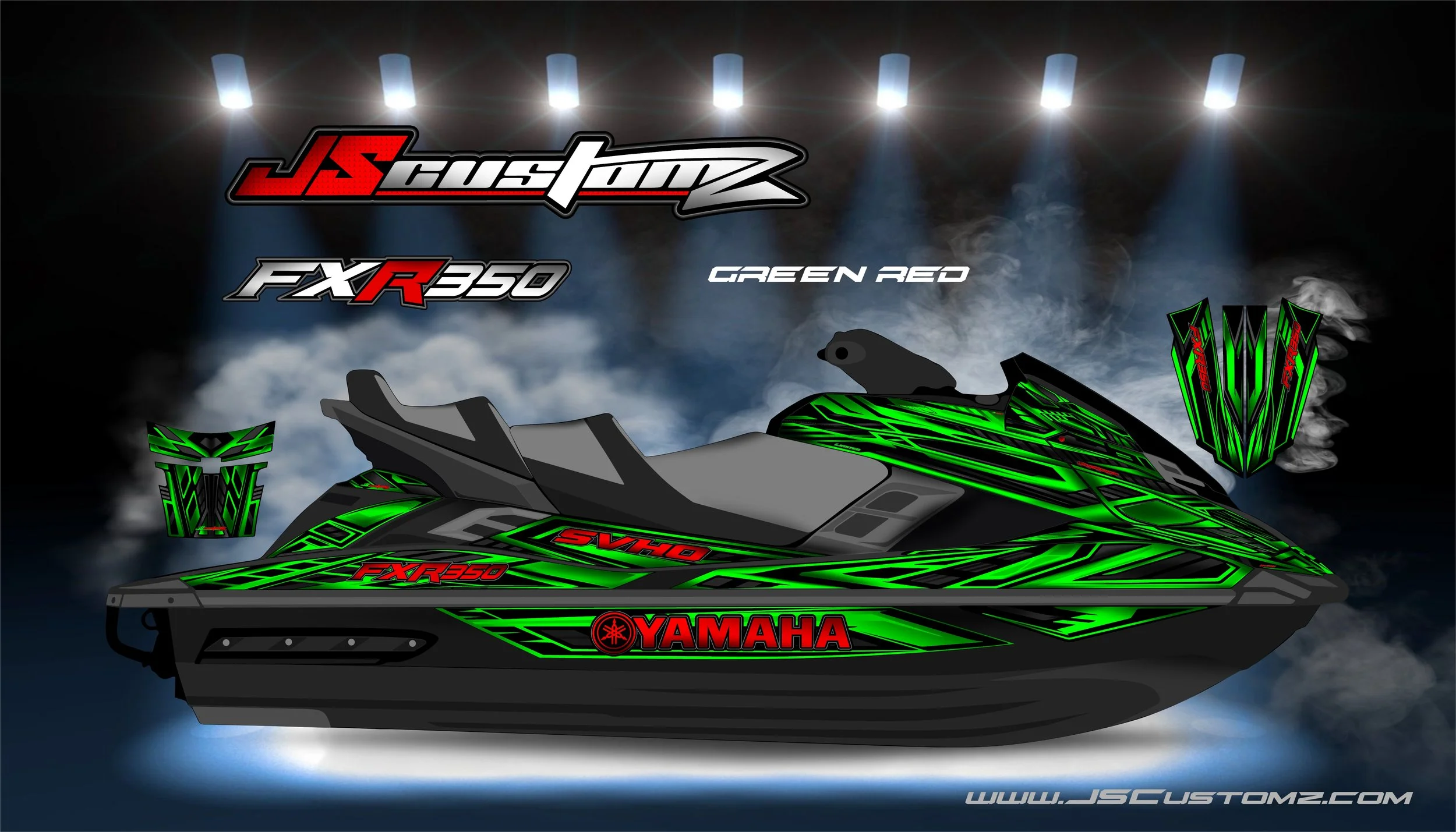 YAMAHA FX 12-18 JS1 GRAPHIC KIT 2022 GREEN RED.jpg