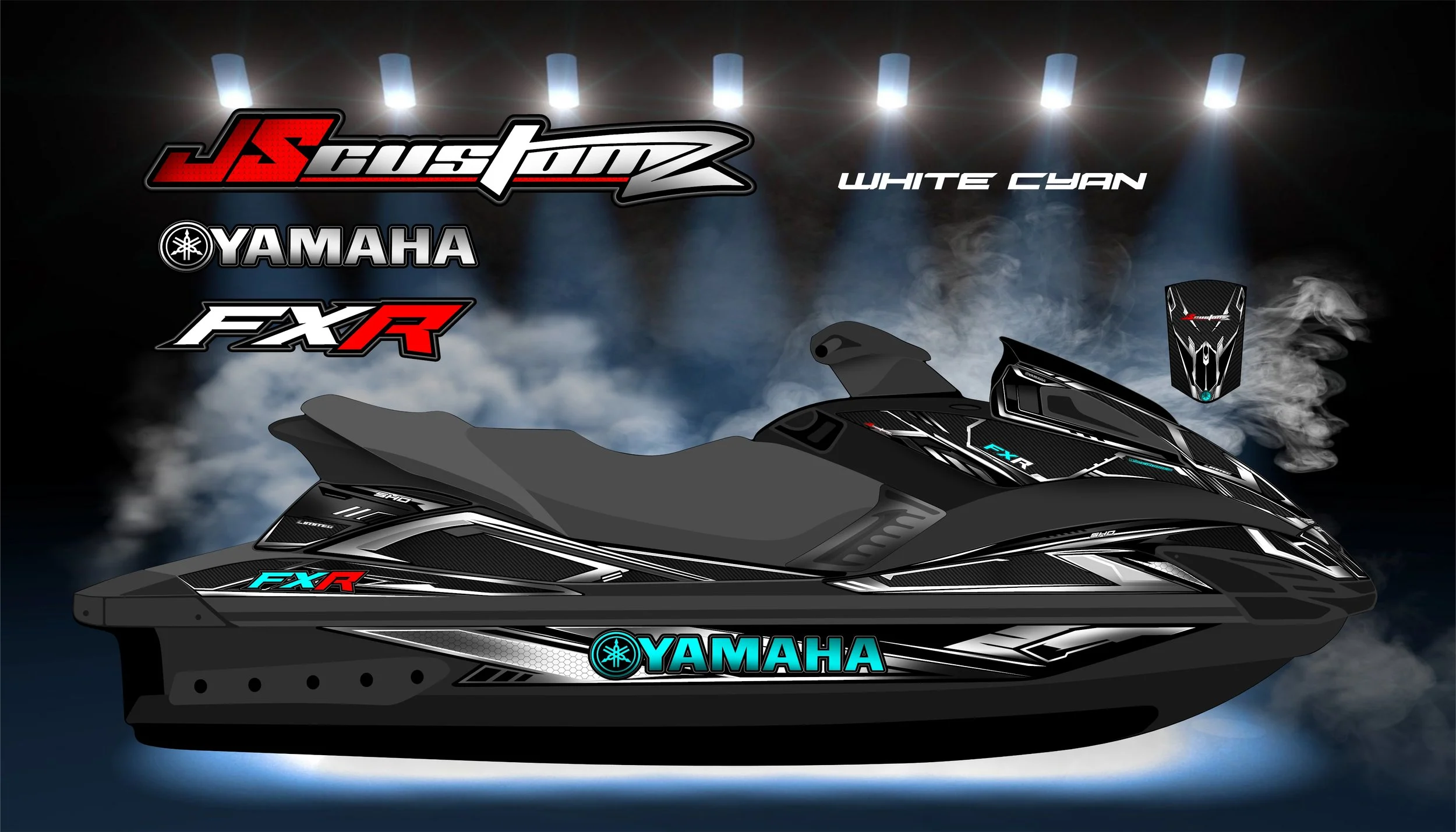 YAMAHA FX 2008-2011 JS2 GRAPHIC KIT  WHITE CYAN.jpg