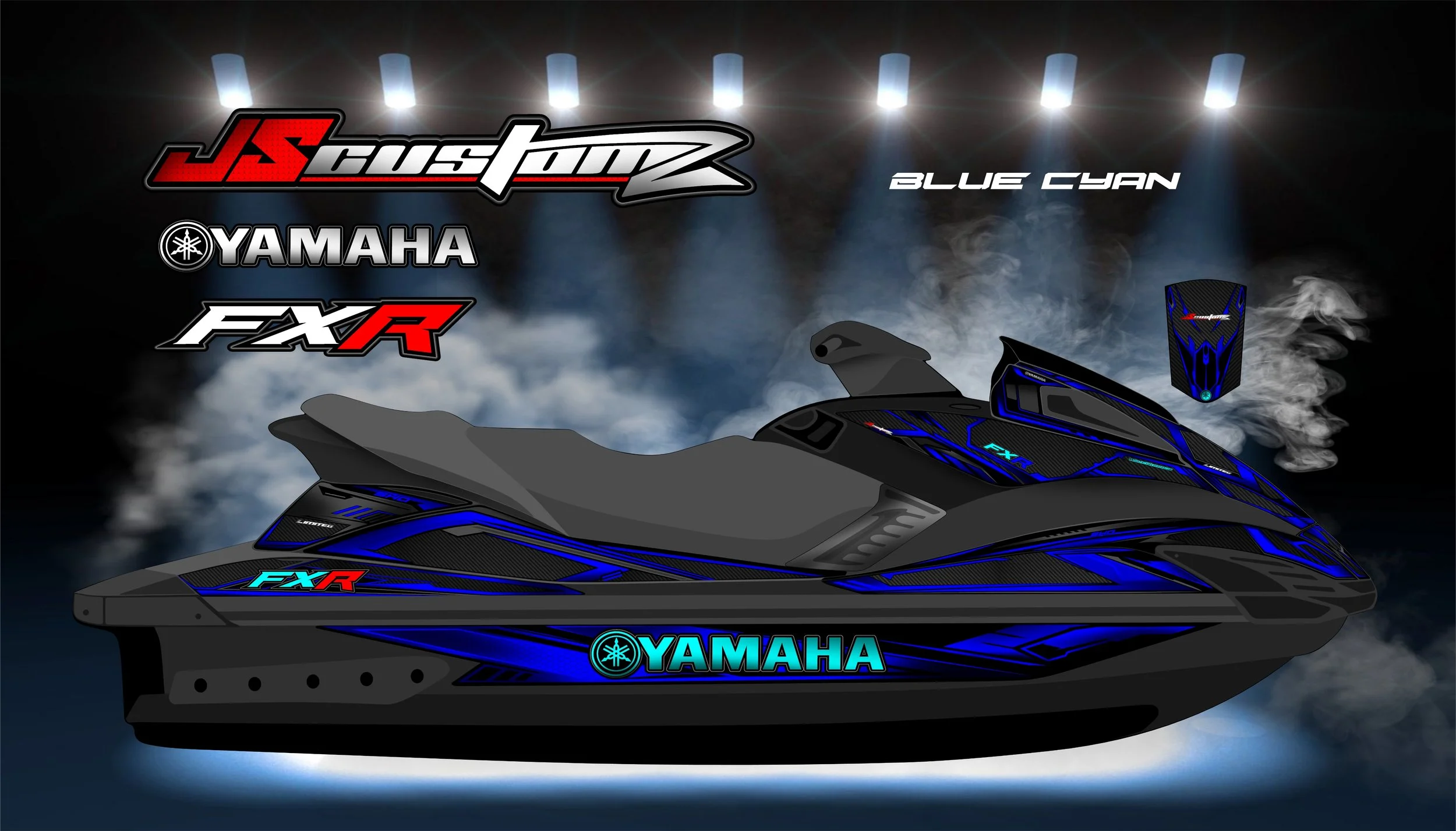 YAMAHA FX 2008-2011 JS2 GRAPHIC KIT BLUE CYAN.jpg