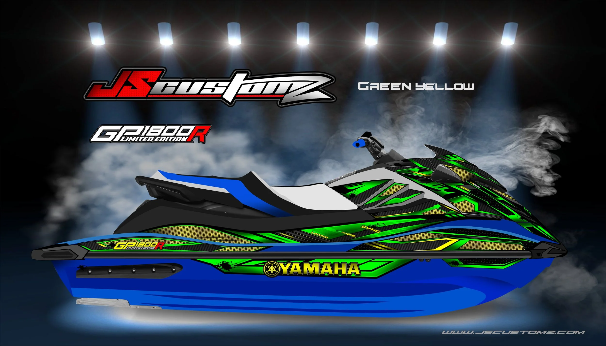 Yamaha GP1800 21-UP JS3 Graphic Kit Green Yellow.jpg
