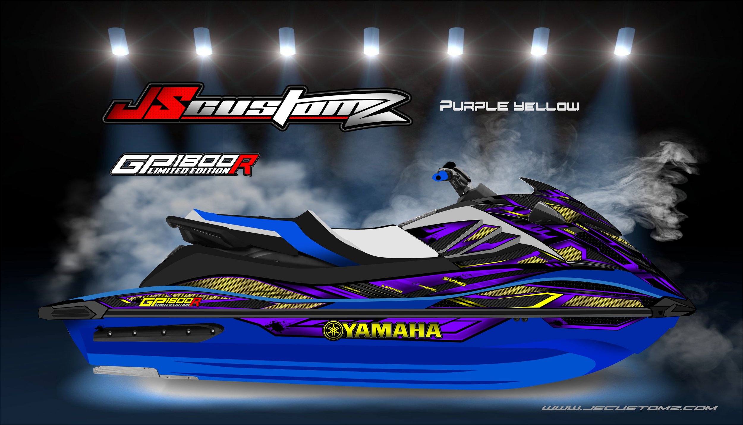 Yamaha GP1800 21-UP JS3 Graphic Kit Purple Yellow.jpg