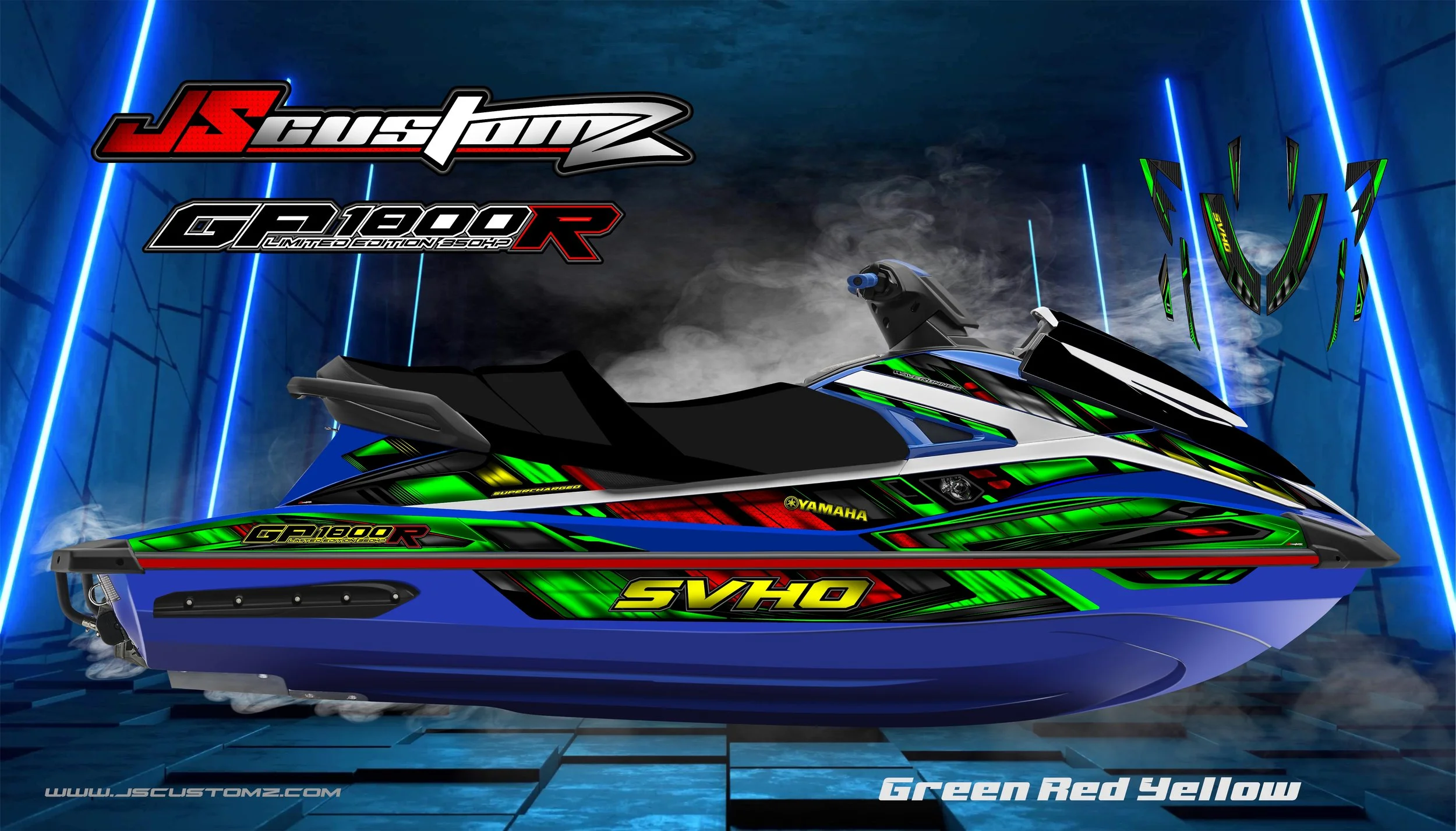 YAMAHA GP 17-20 JS2 GRAPHIC KIT GREEN RED YELLOW.jpg