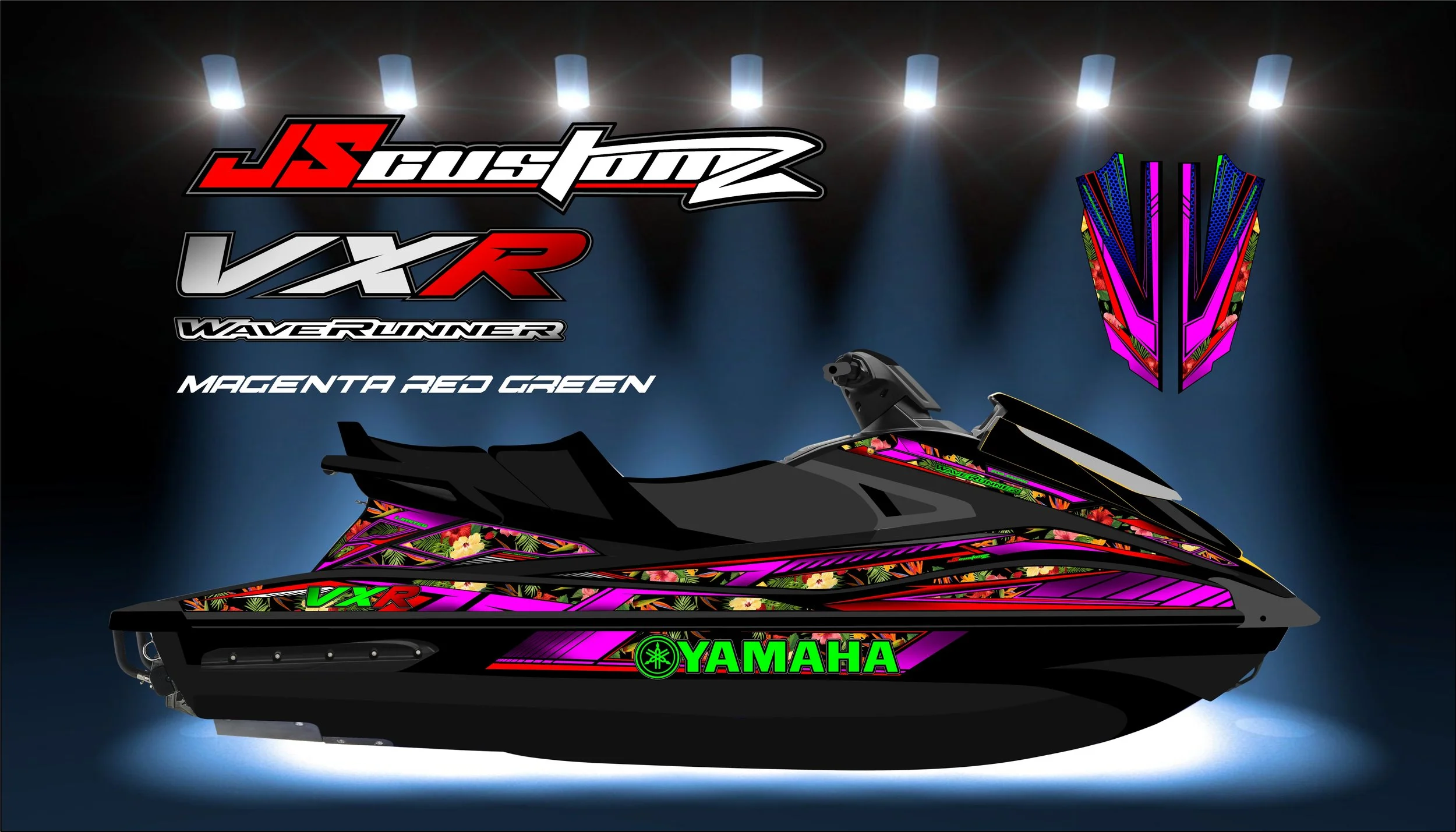 YAMAHA VX 15-20 JS2 GRAPHIC KIT MAGENTA RED GREEN.jpg
