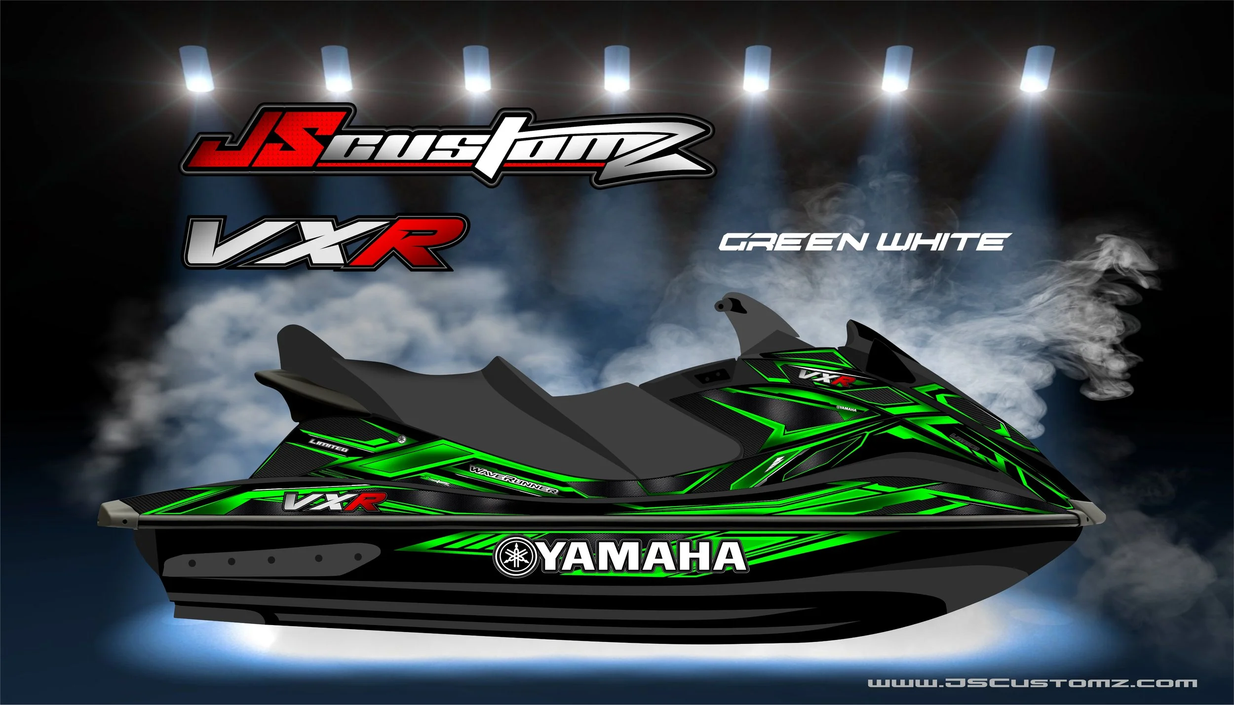 YAMAHA VX 10-14 JS1 GRAPHIC KIT GREEN WHITE.jpg