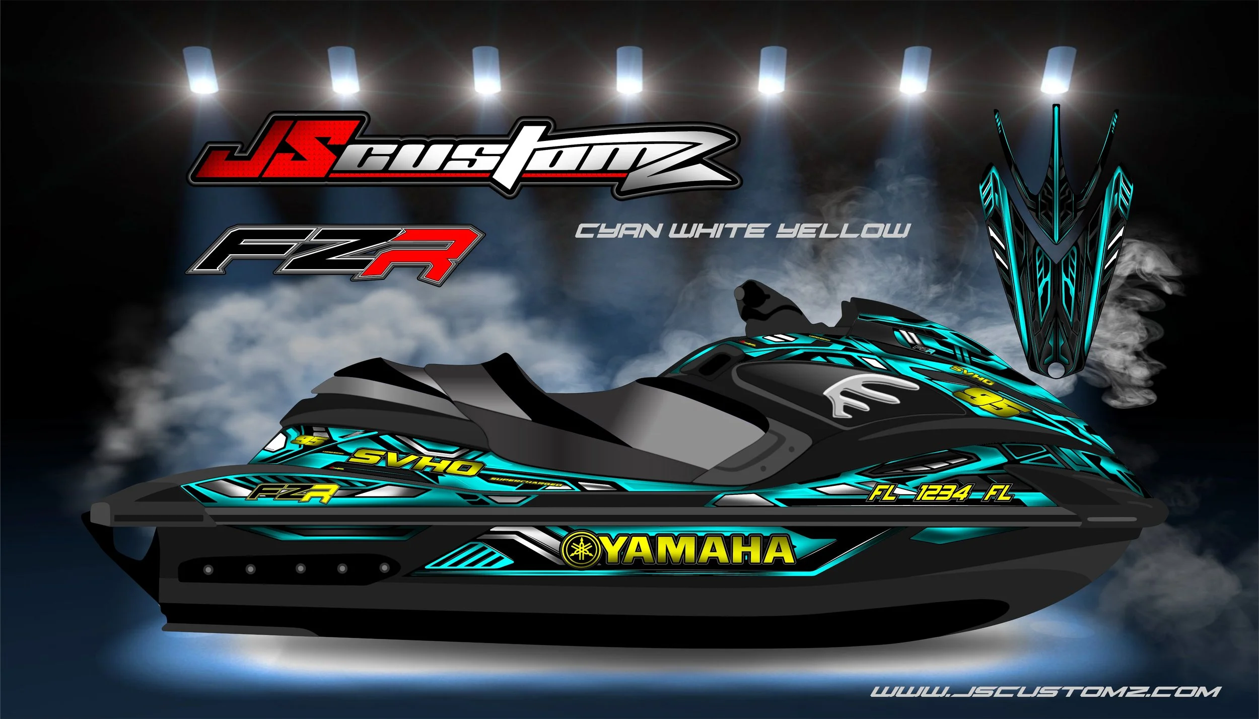 YAMAHA FZR - FZS JS4 GRAPHIC KIT CYAN WHITE YELLOW.jpg